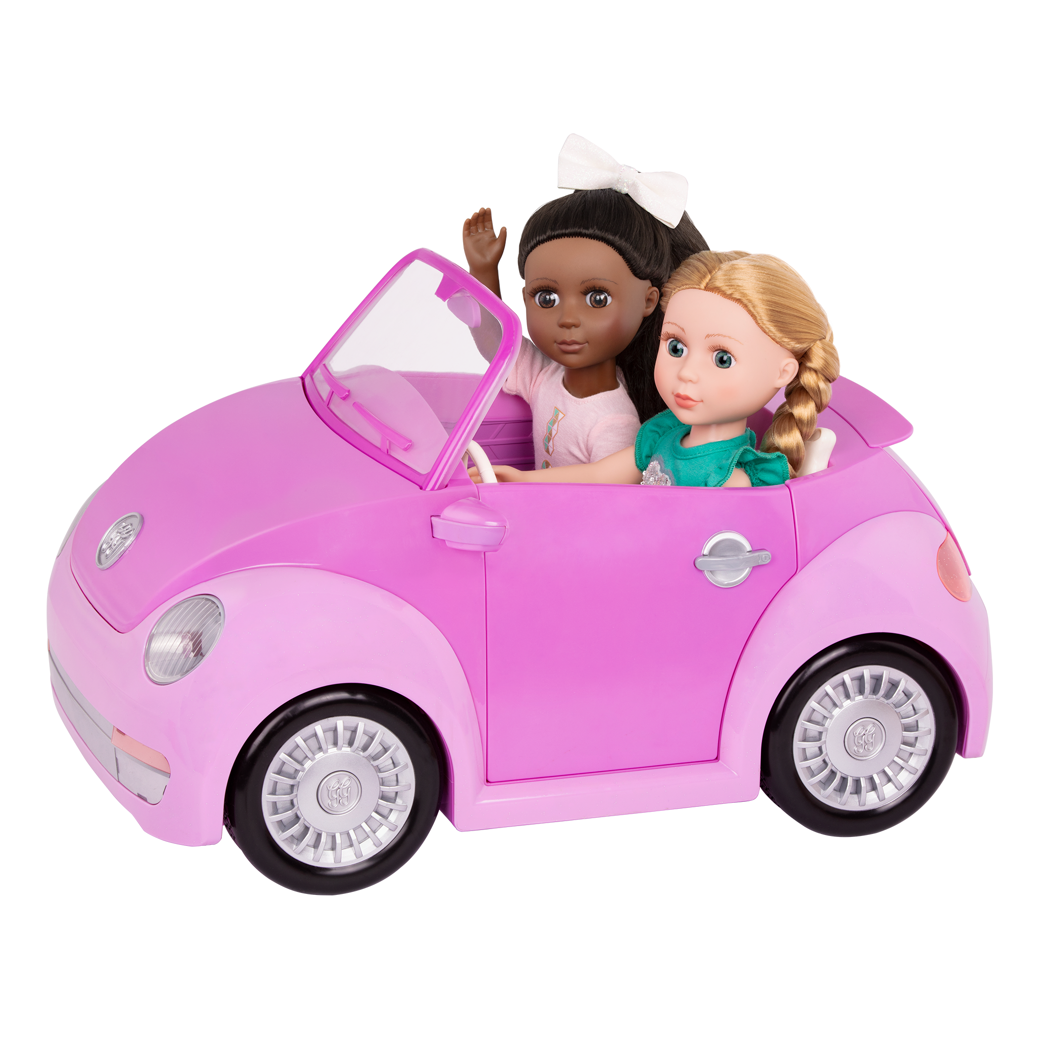 Purple toy convertible punch buggy car