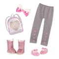 Glitter-themed clothes for 14-inch doll