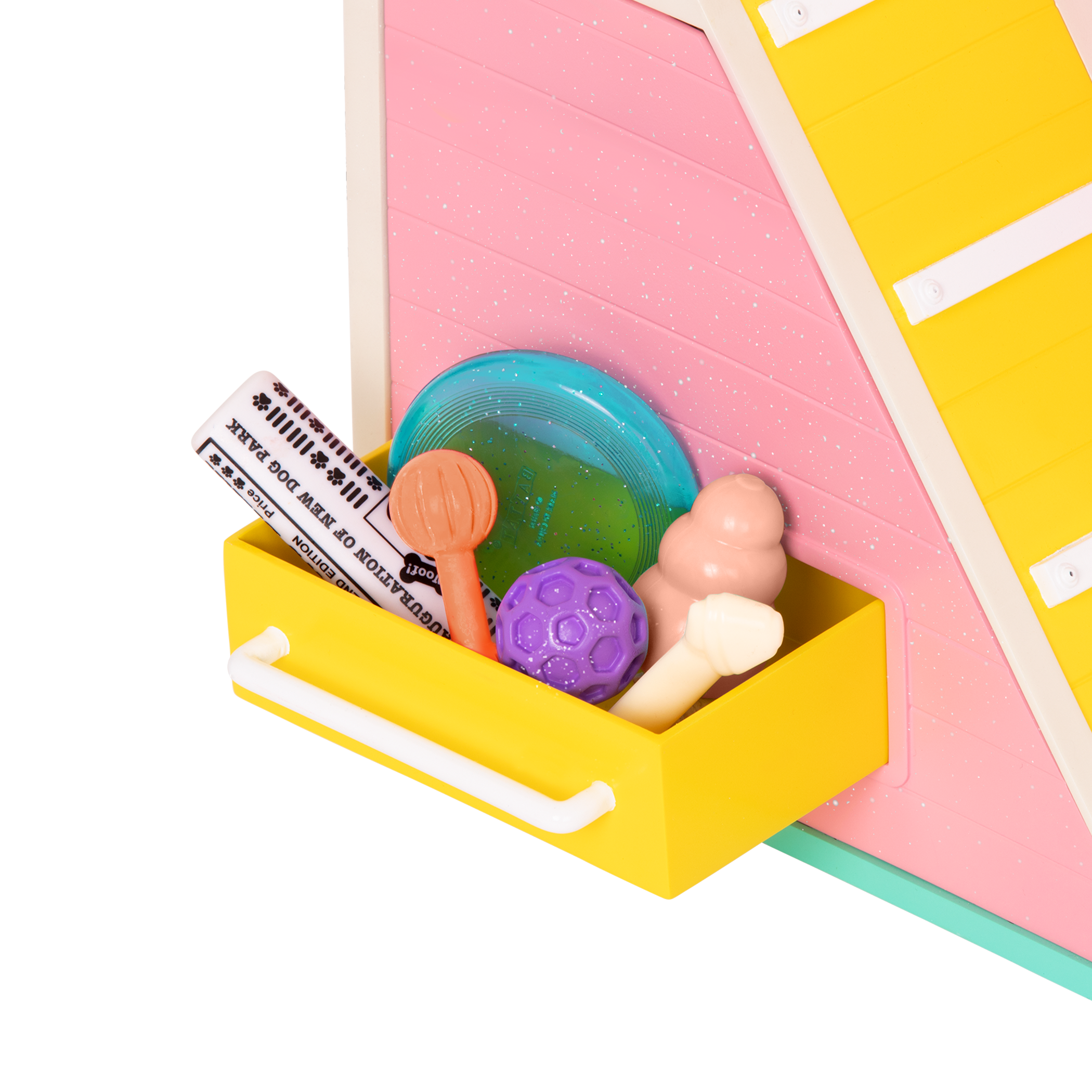 Chihuahua plushie inside toy dog house