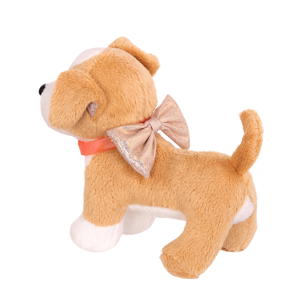 Chihuahua plushie inside toy dog house