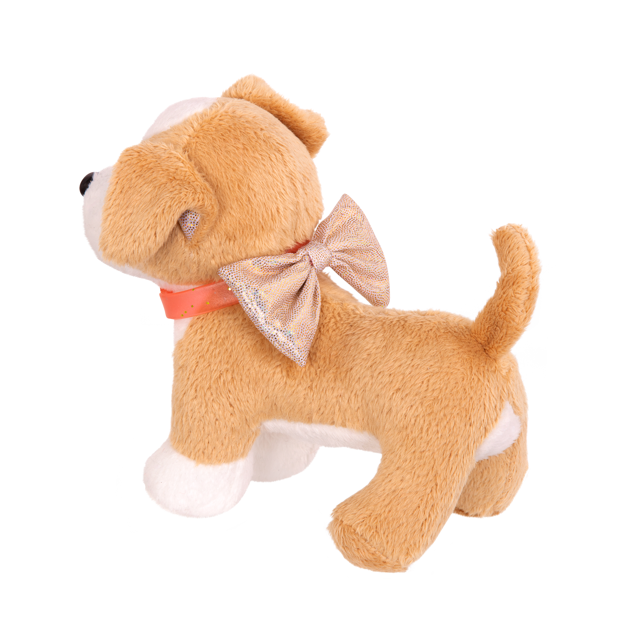 Chihuahua plushie inside toy dog house