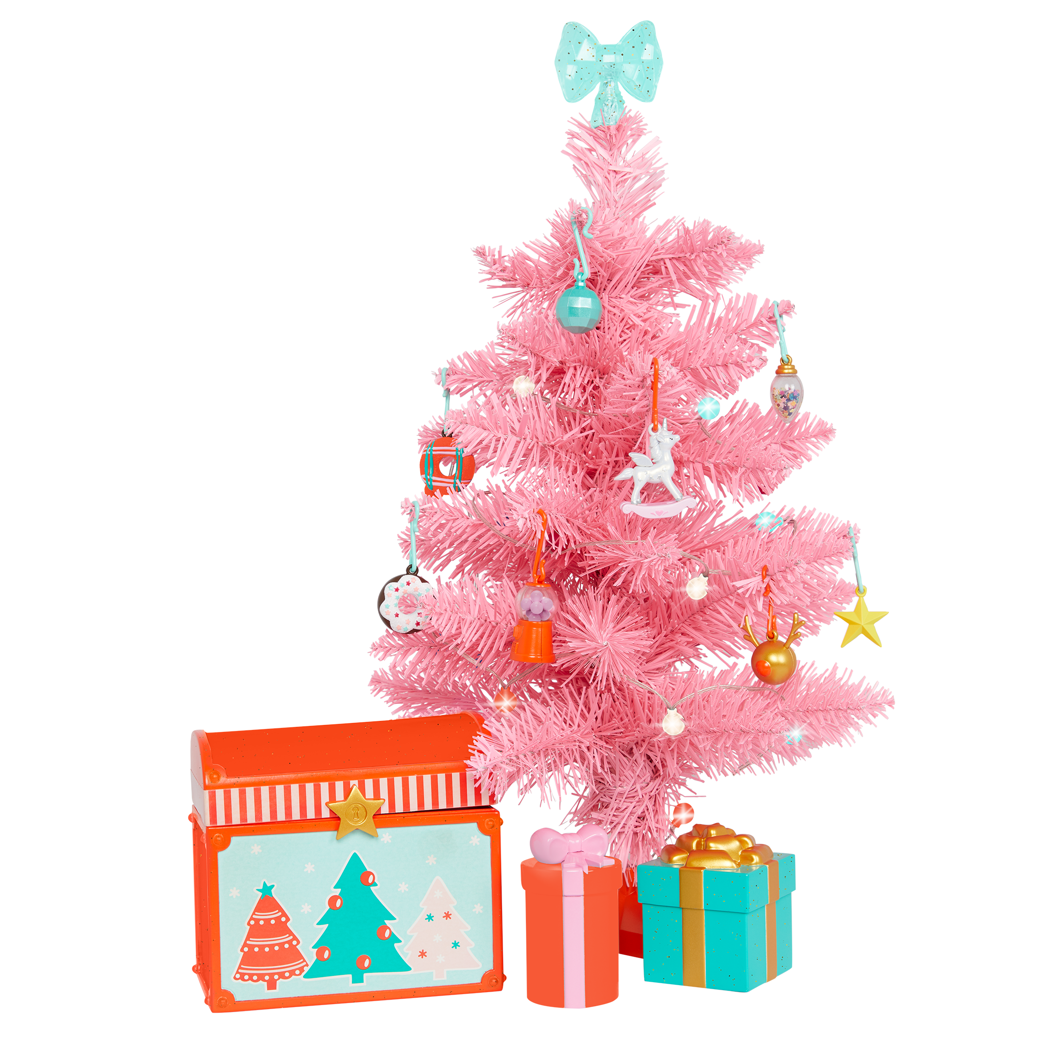 Glitter Girls holiday tree with accessories