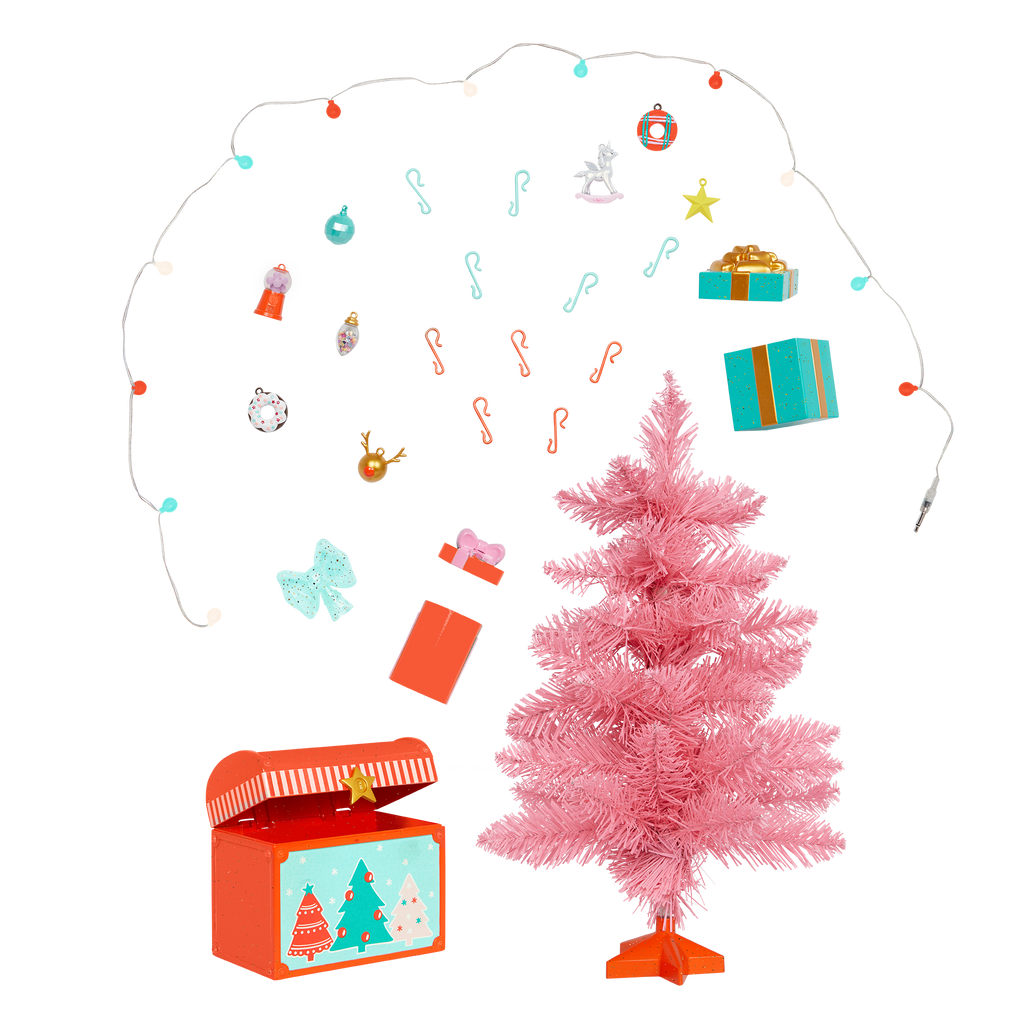 Glitter Girls holiday tree with accessories