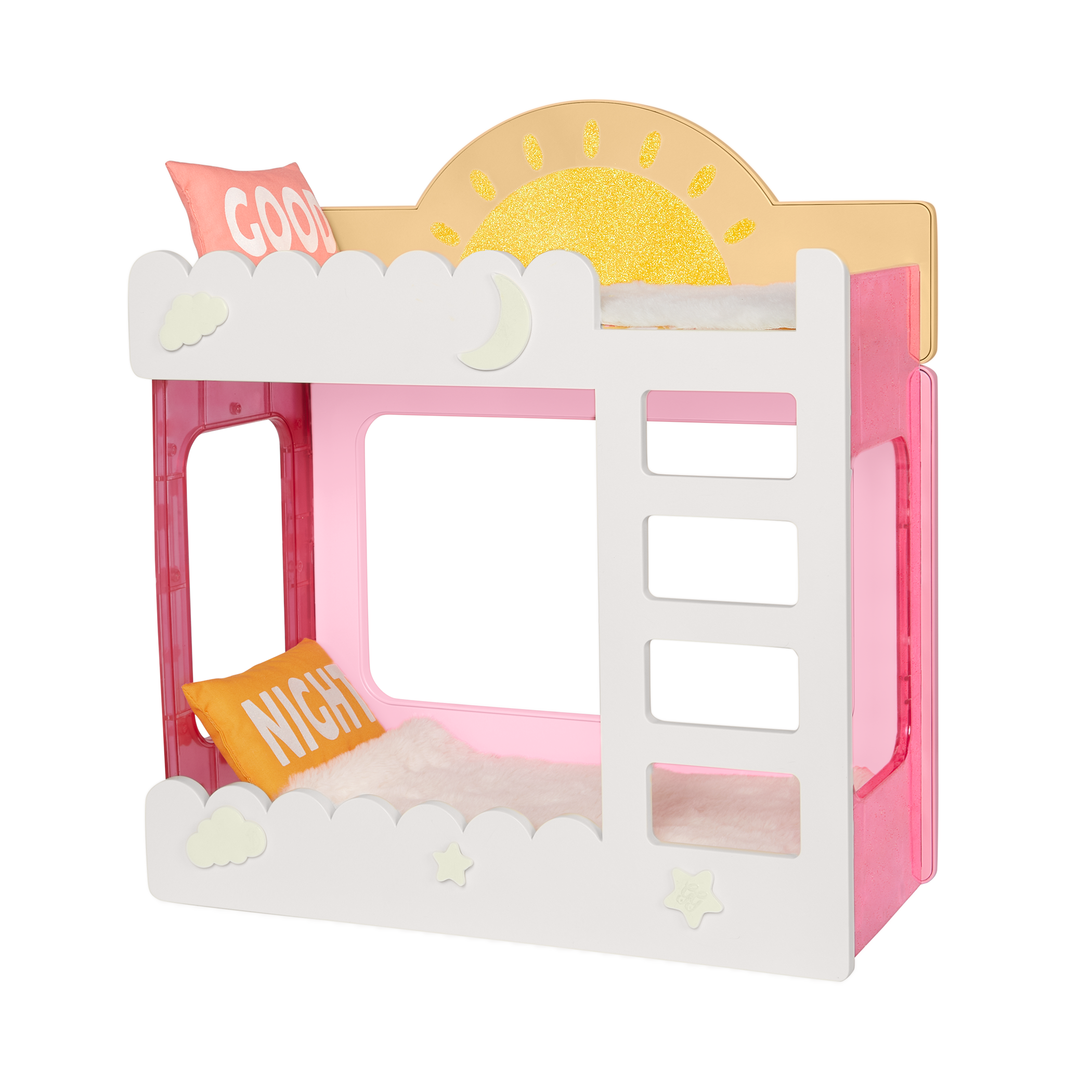 Glitter Girls pink and white bunk bed