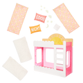 Glitter Girls pink and white bunk bed
