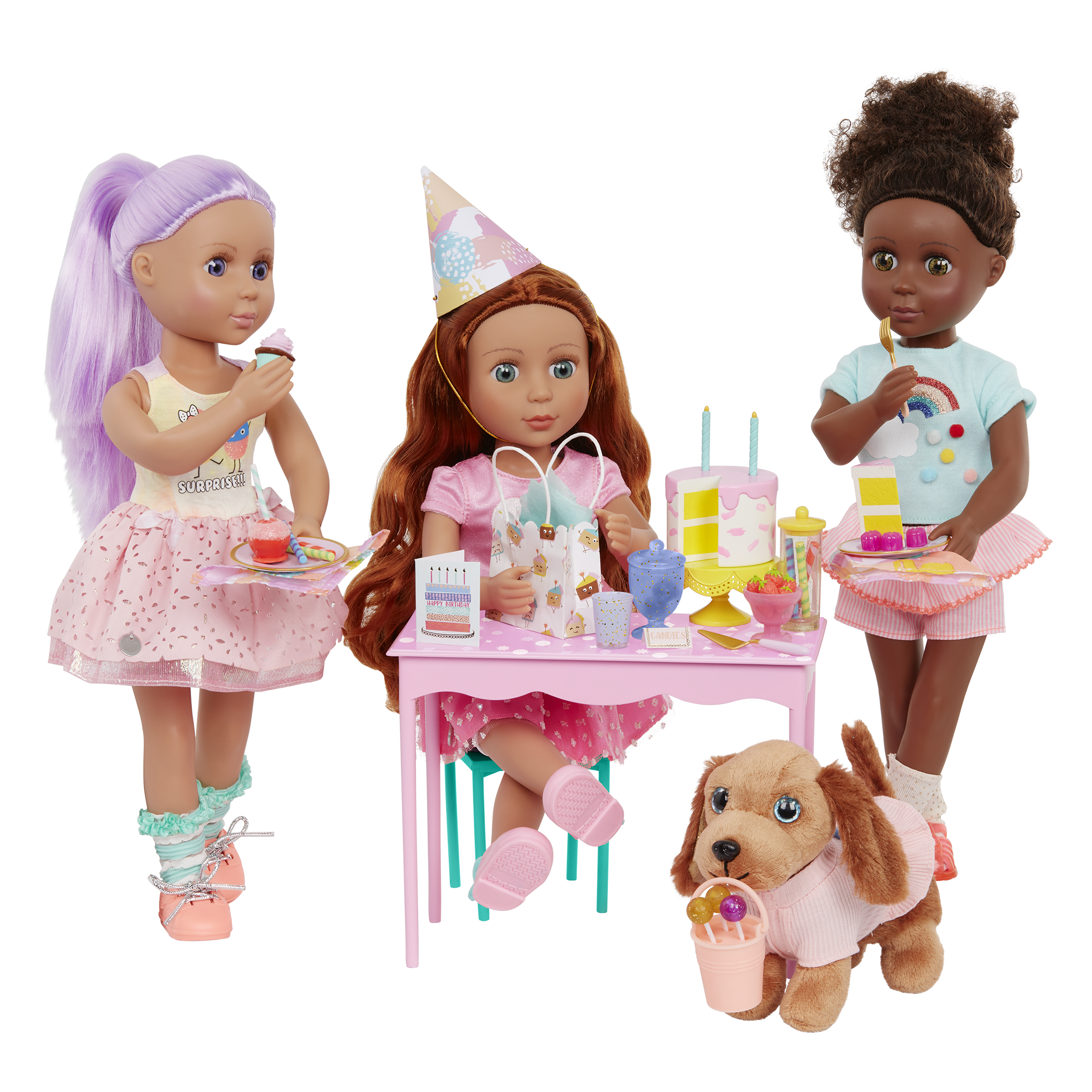 Birthday party set for dolls