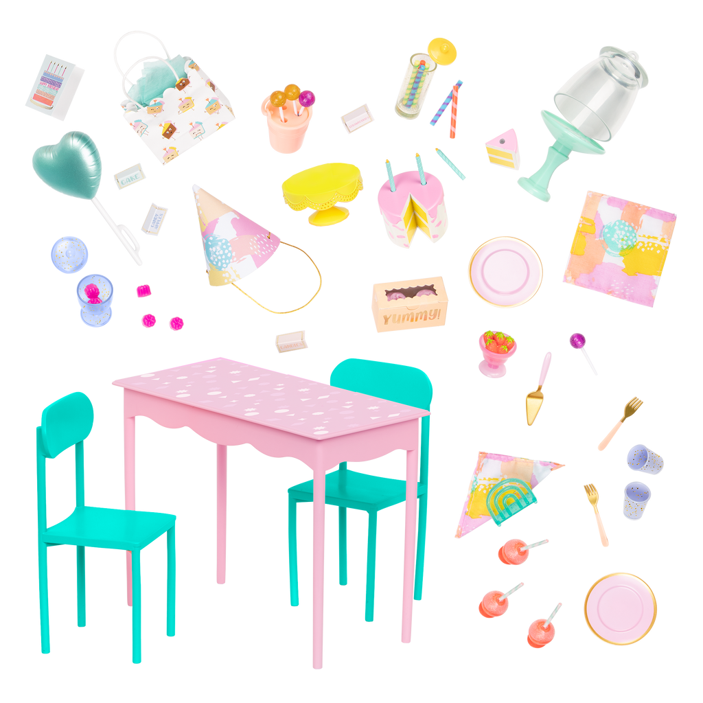 Birthday party set for dolls