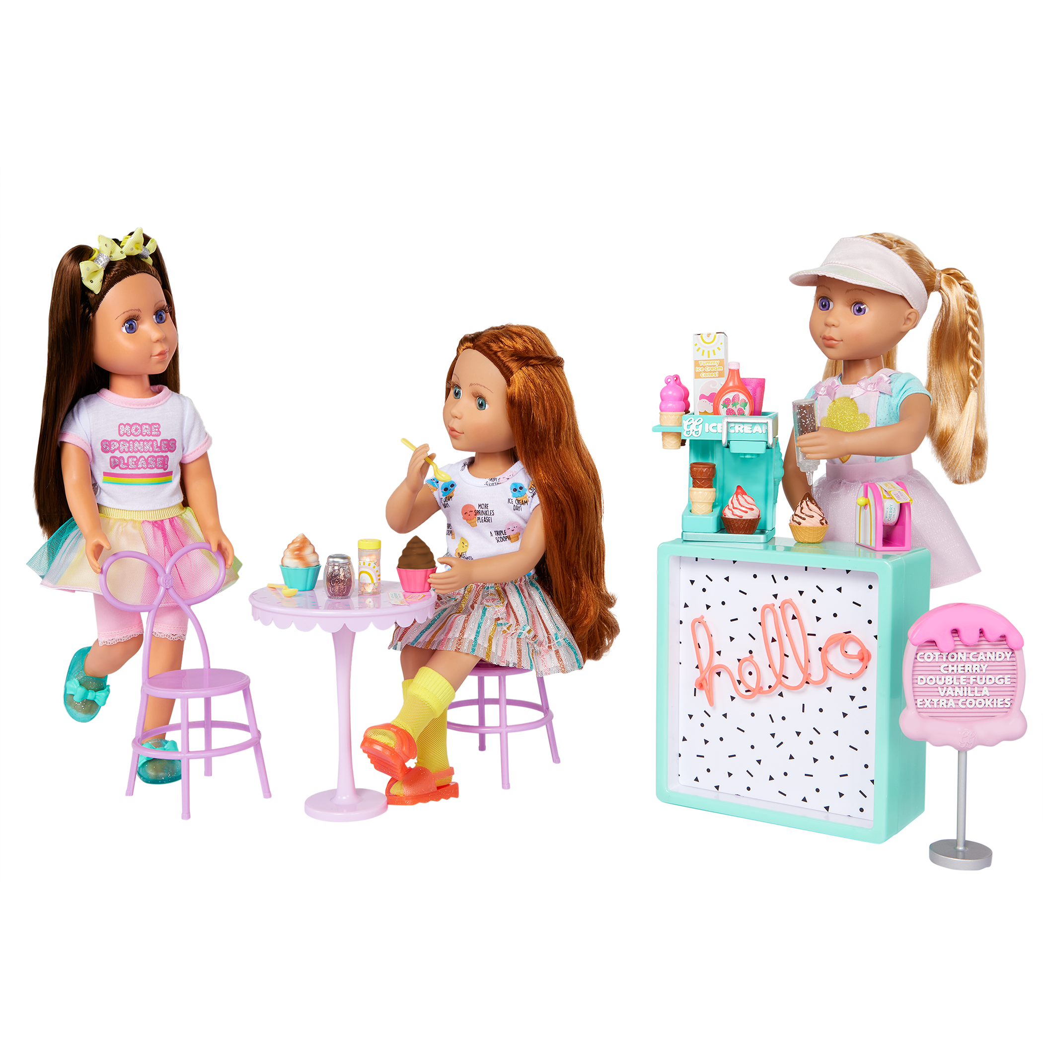 Glitter Girls soft serve ice cream playset