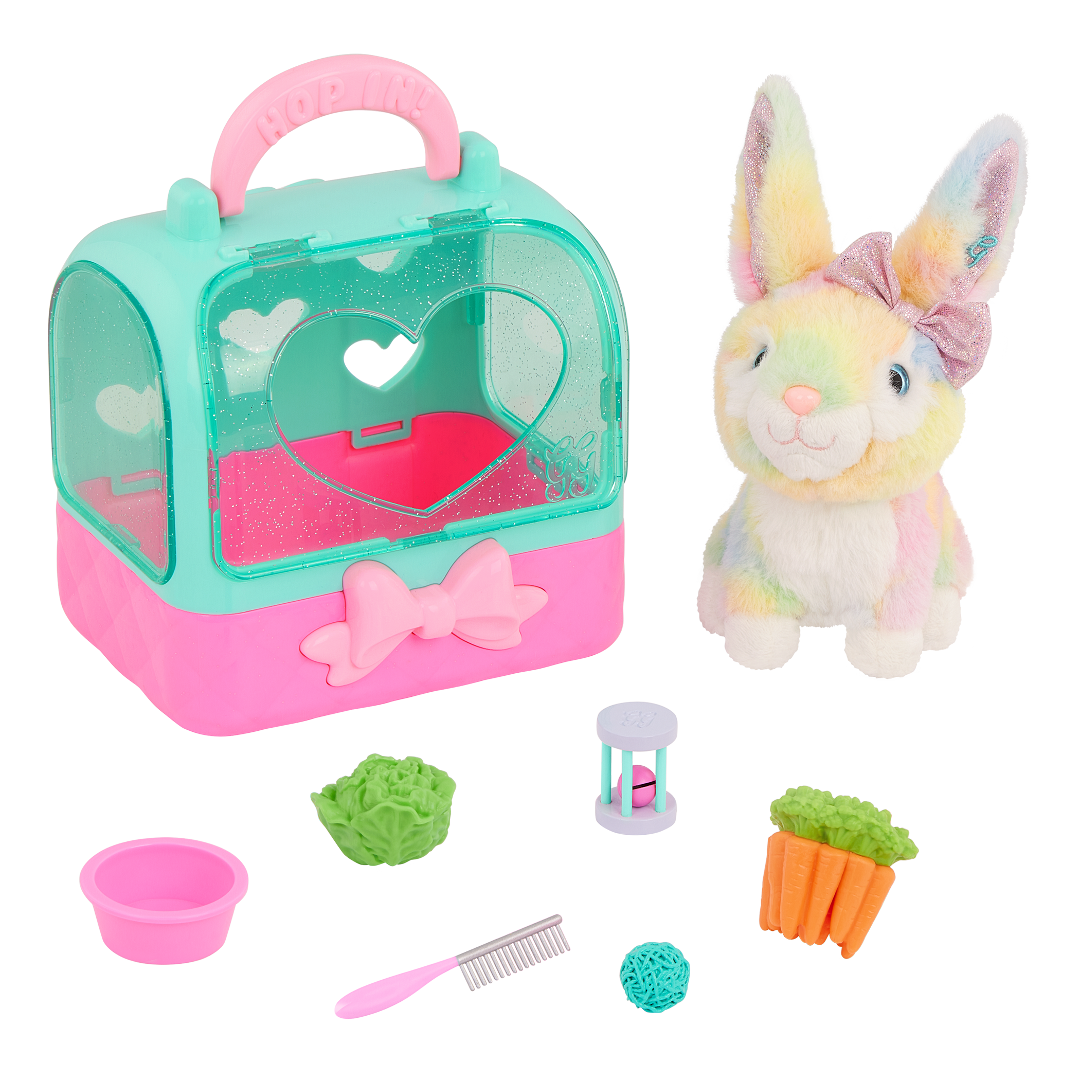 Lulu & GG Bunny Carrier Playset