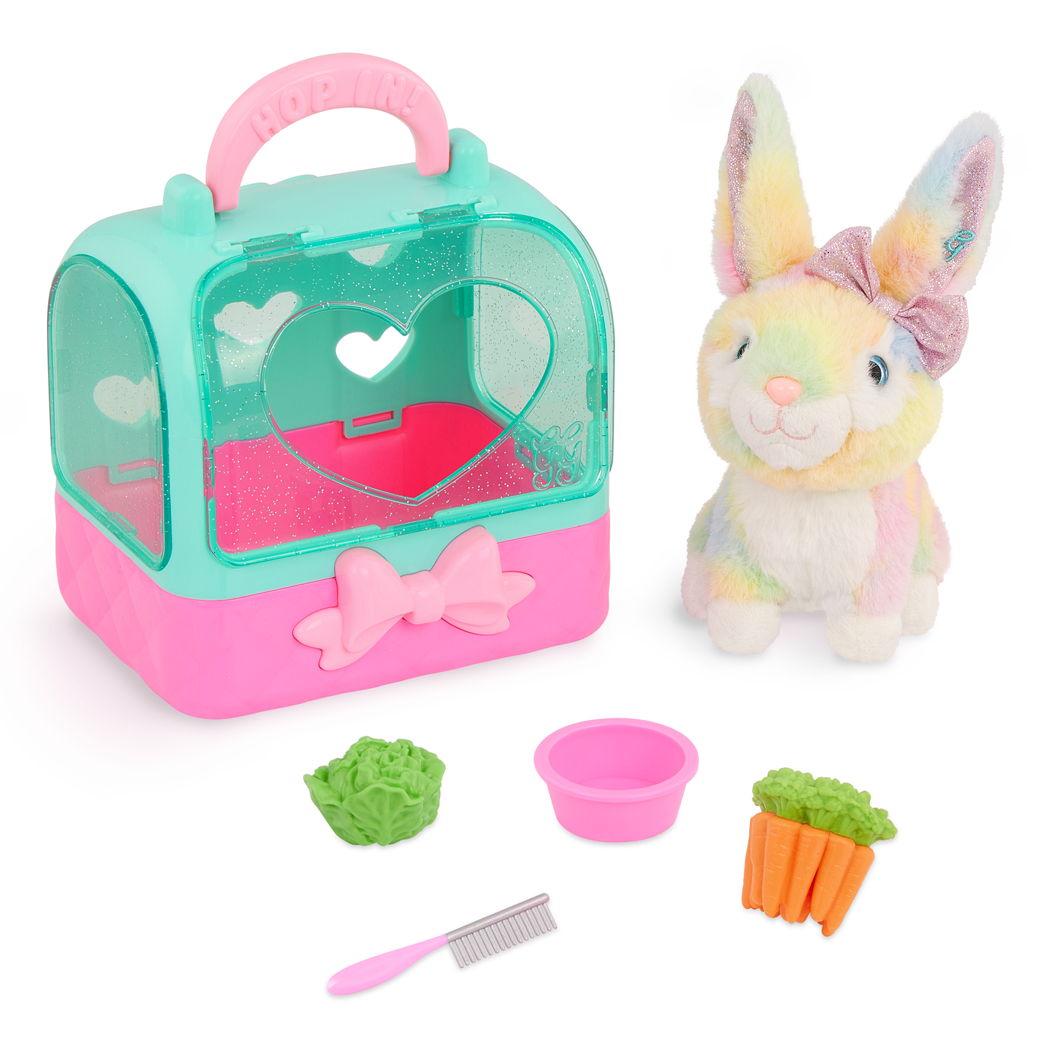 Lulu & GG Bunny Carrier Playset