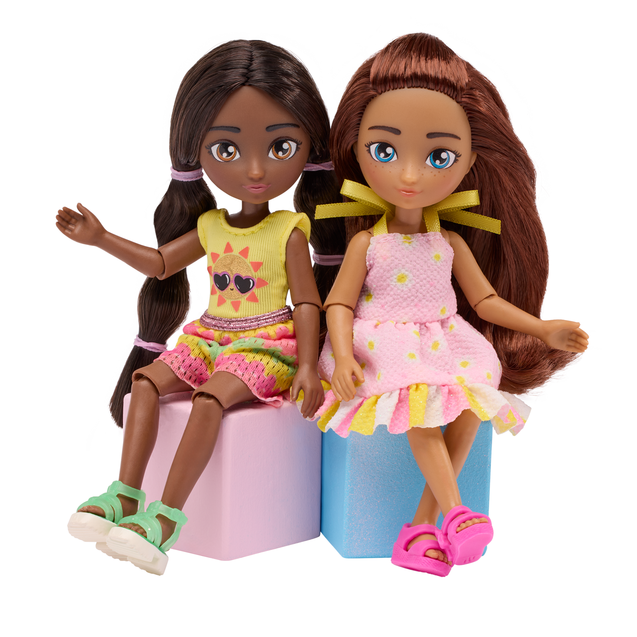 Jasmine & Makayla | 5.5-inch Ball-Jointed Dolls | Hey Bestie