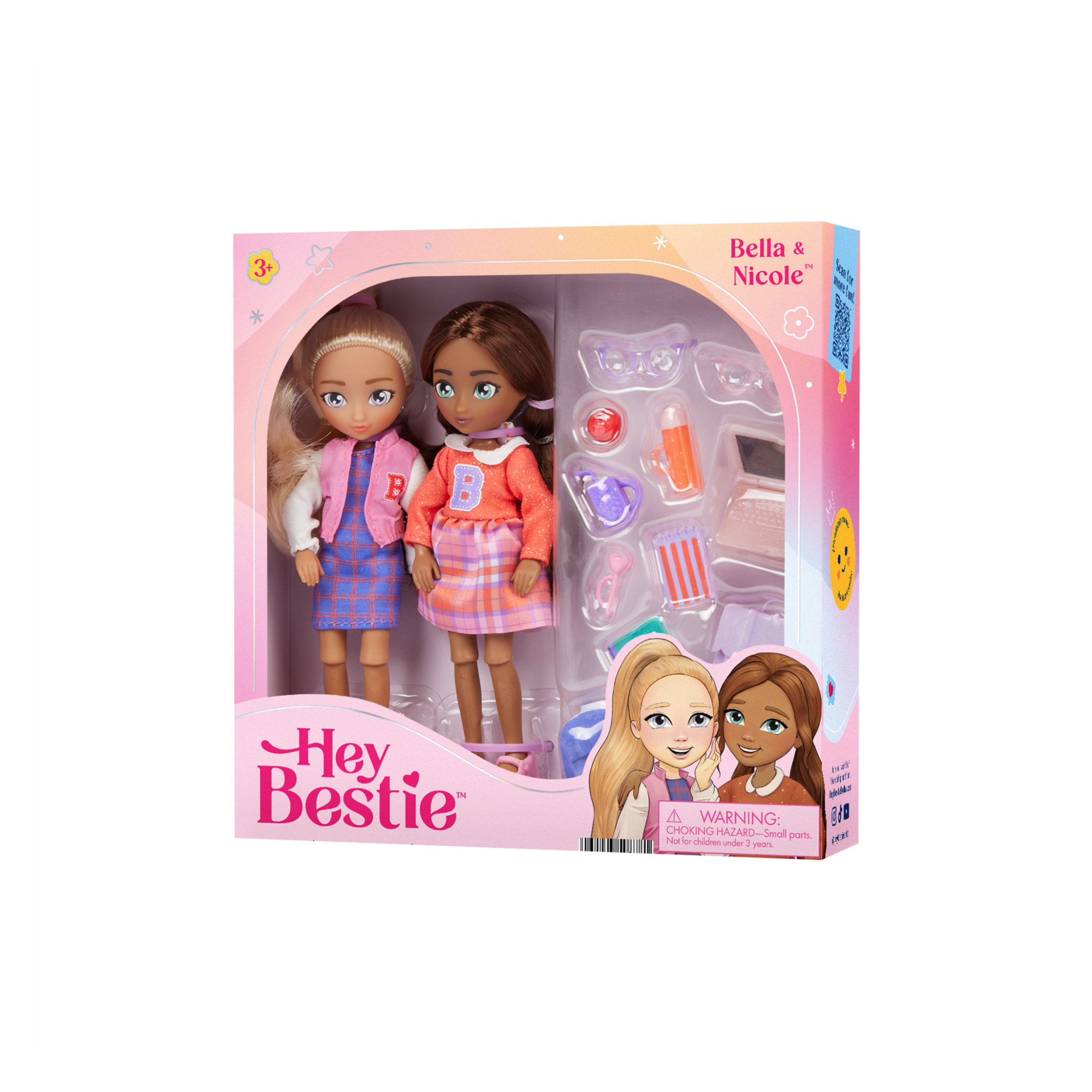Bella & Nicole | 5.5-inch Ball-Jointed Dolls | Hey Bestie