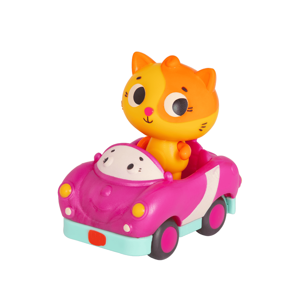 Light-up toy cat and car