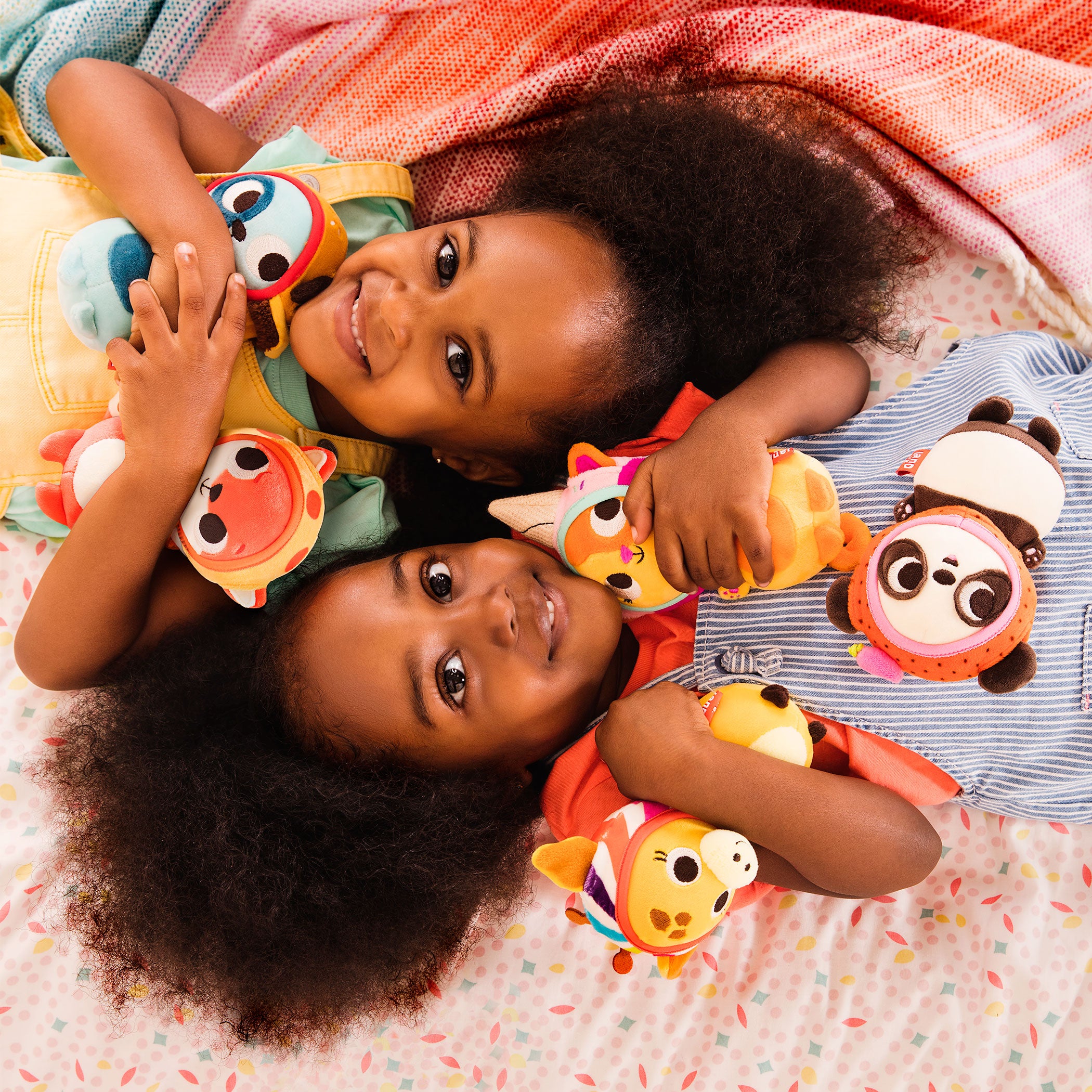 Plush fox with a pizza hood.