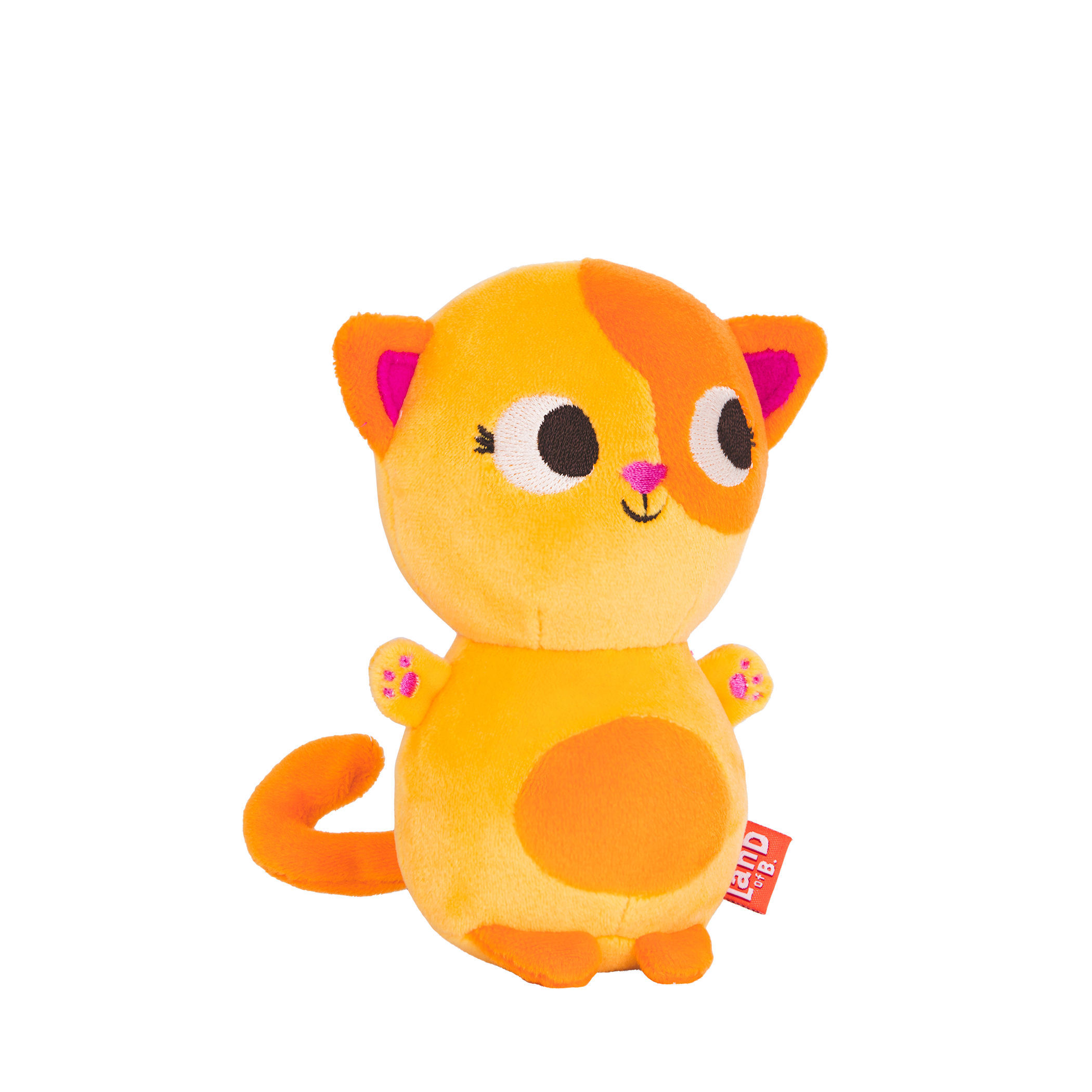 Plush cat with an ice cream hood.