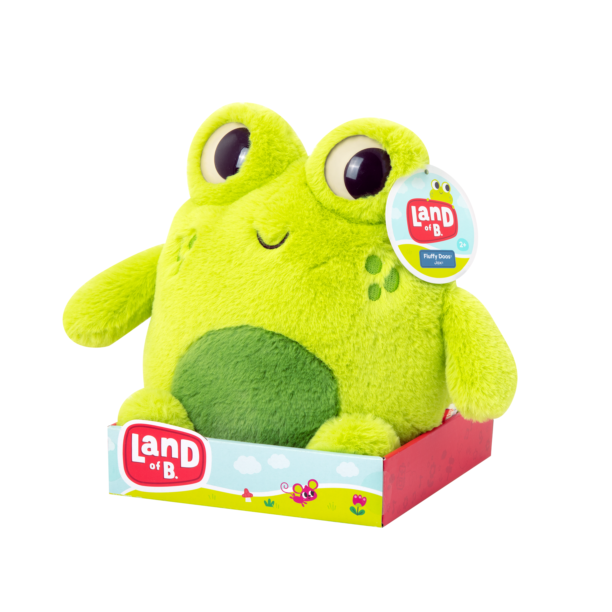 Plush frog.