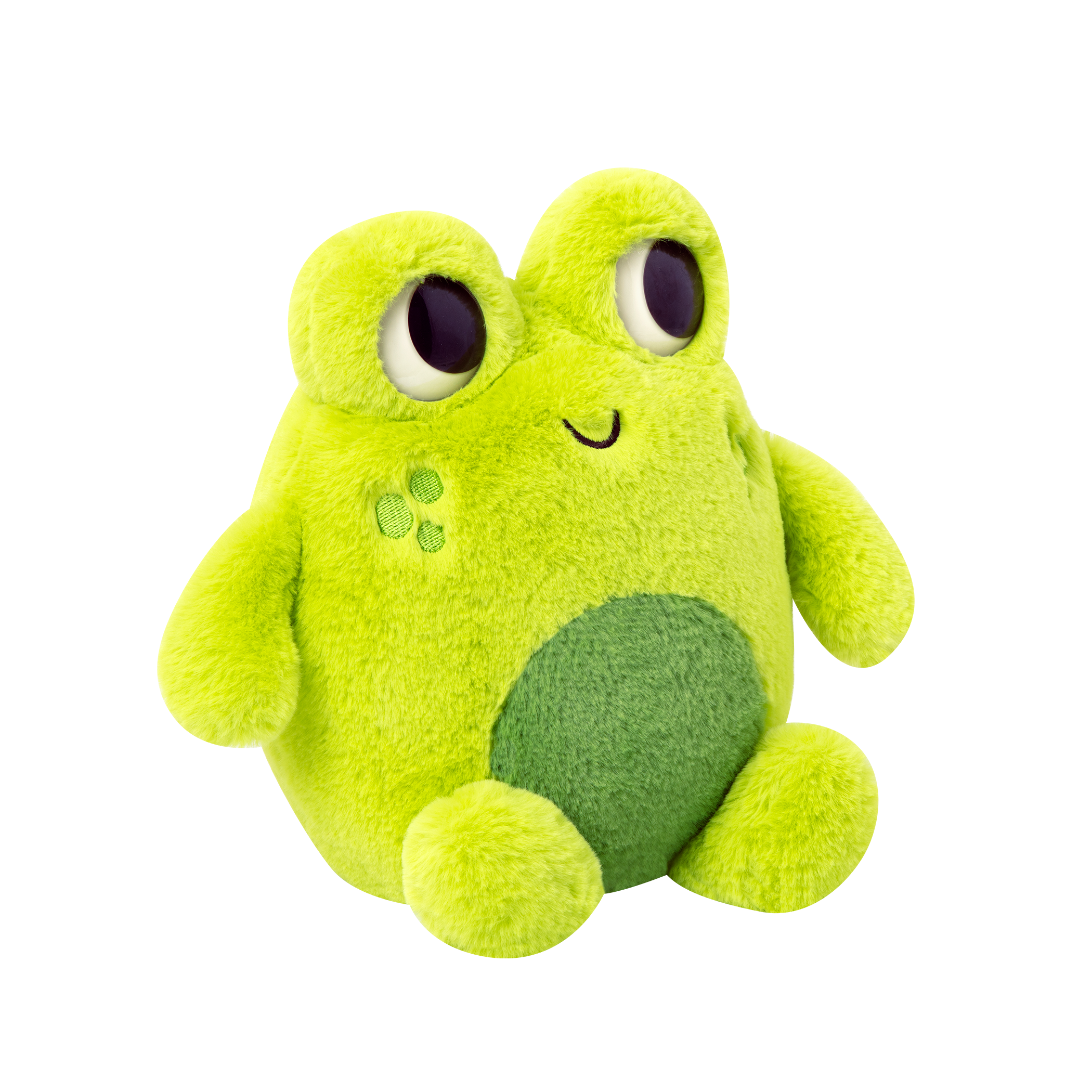 Plush frog.