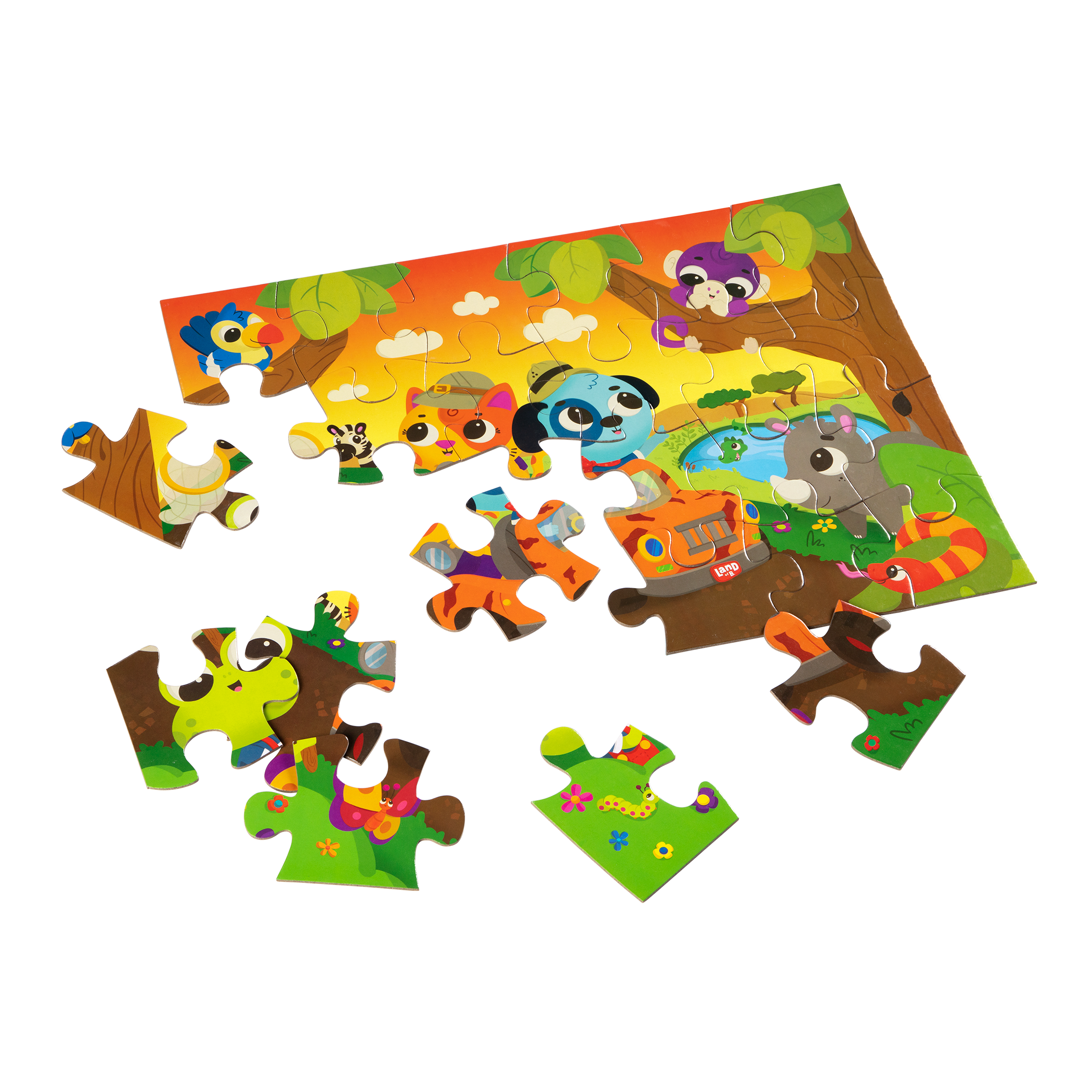 Three jigsaw puzzles.