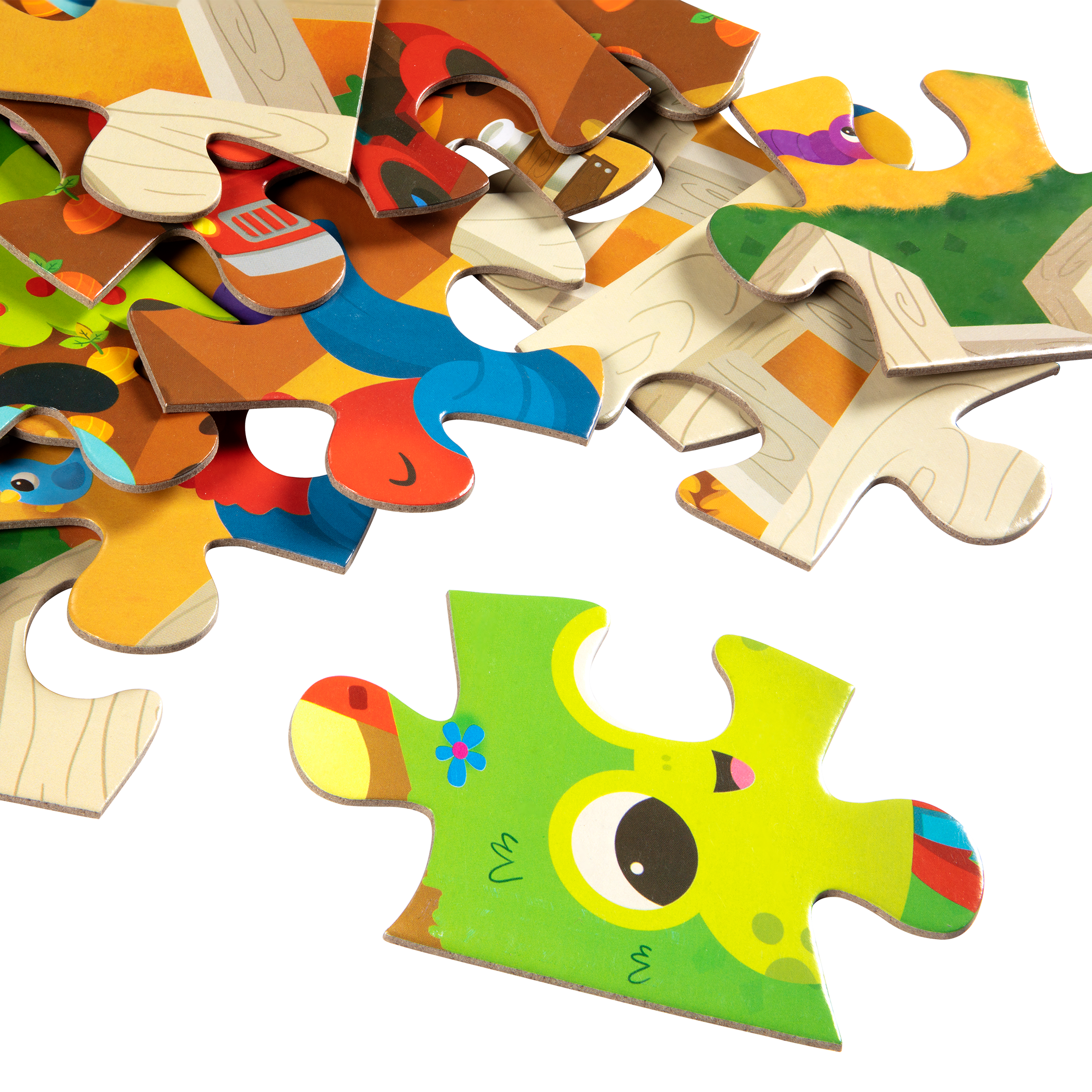 Three jigsaw puzzles.