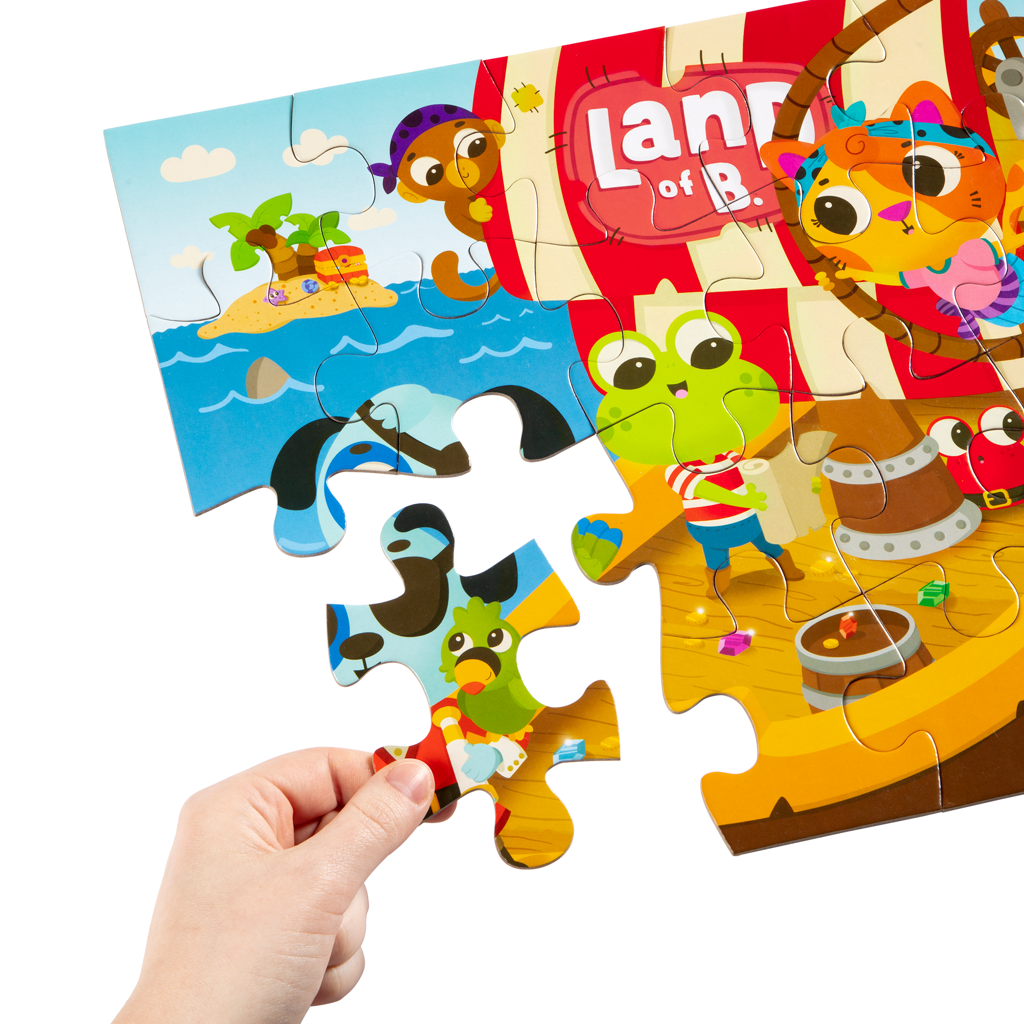 Three jigsaw puzzles.