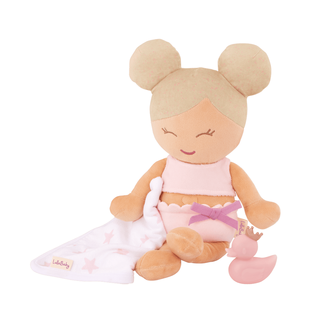 LullaBaby Plush Bath Doll & Accessories