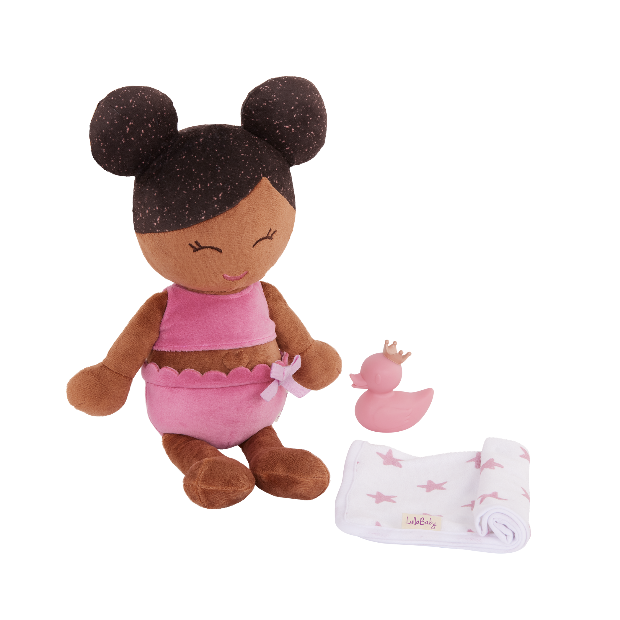 LullaBaby Plush Bath Doll & Accessories