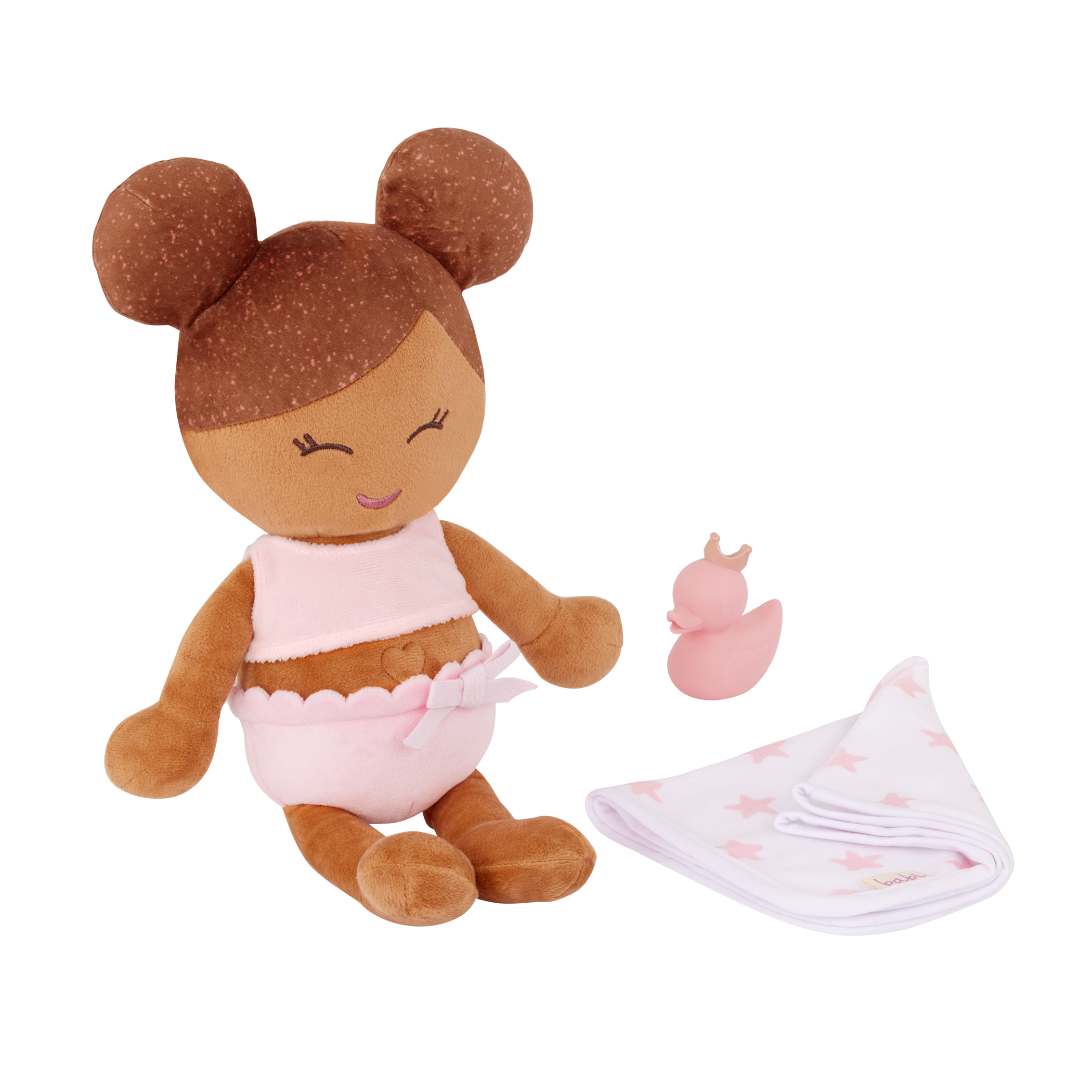 LullaBaby Plush Bath Doll & Accessories