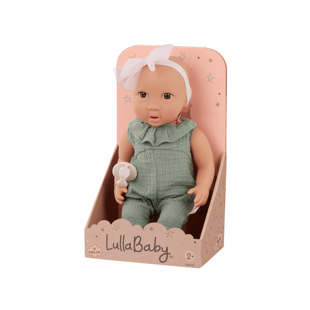 Baby Doll - Green Jumper - LullaBaby