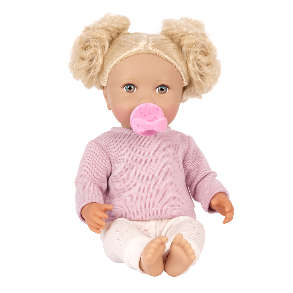 LullaBaby Doll & Pink Pacifier