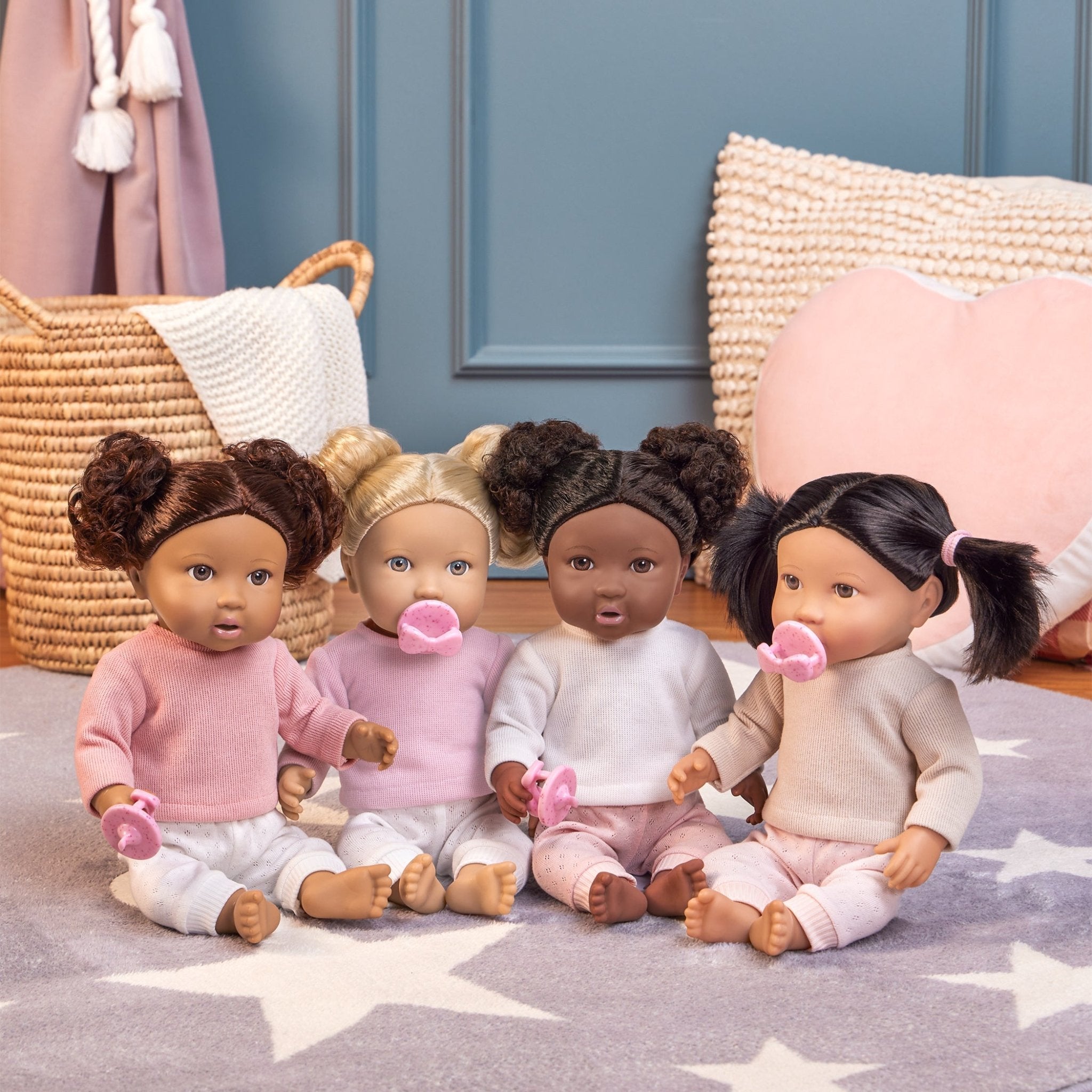 LullaBaby Doll with Wavy Brown Hair