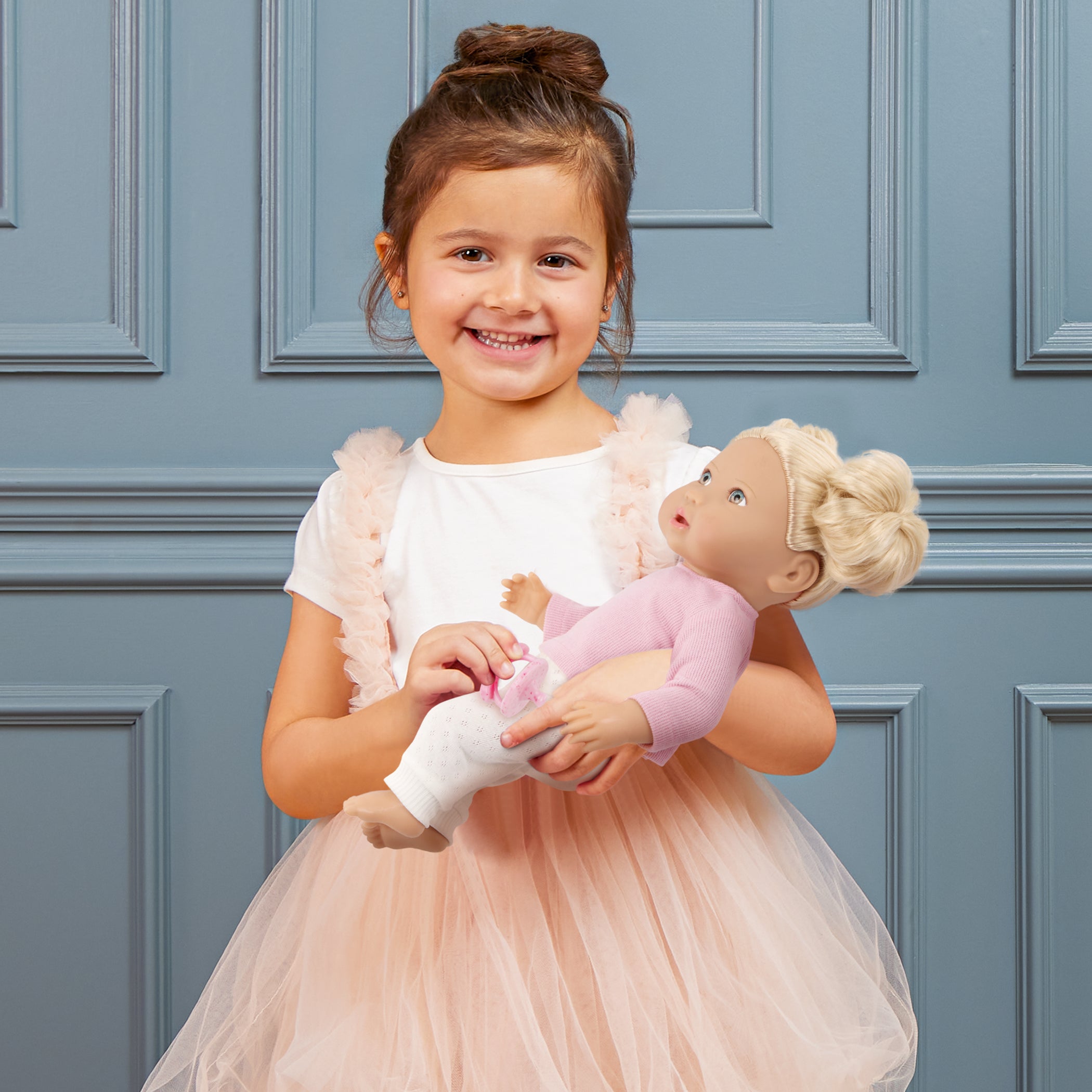 LullaBaby Doll & Pink Pacifier