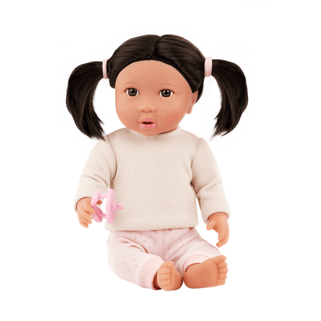 LullaBaby Doll & Pink Pacifier