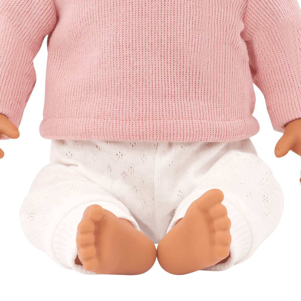 LullaBaby Doll with Wavy Brown Hair