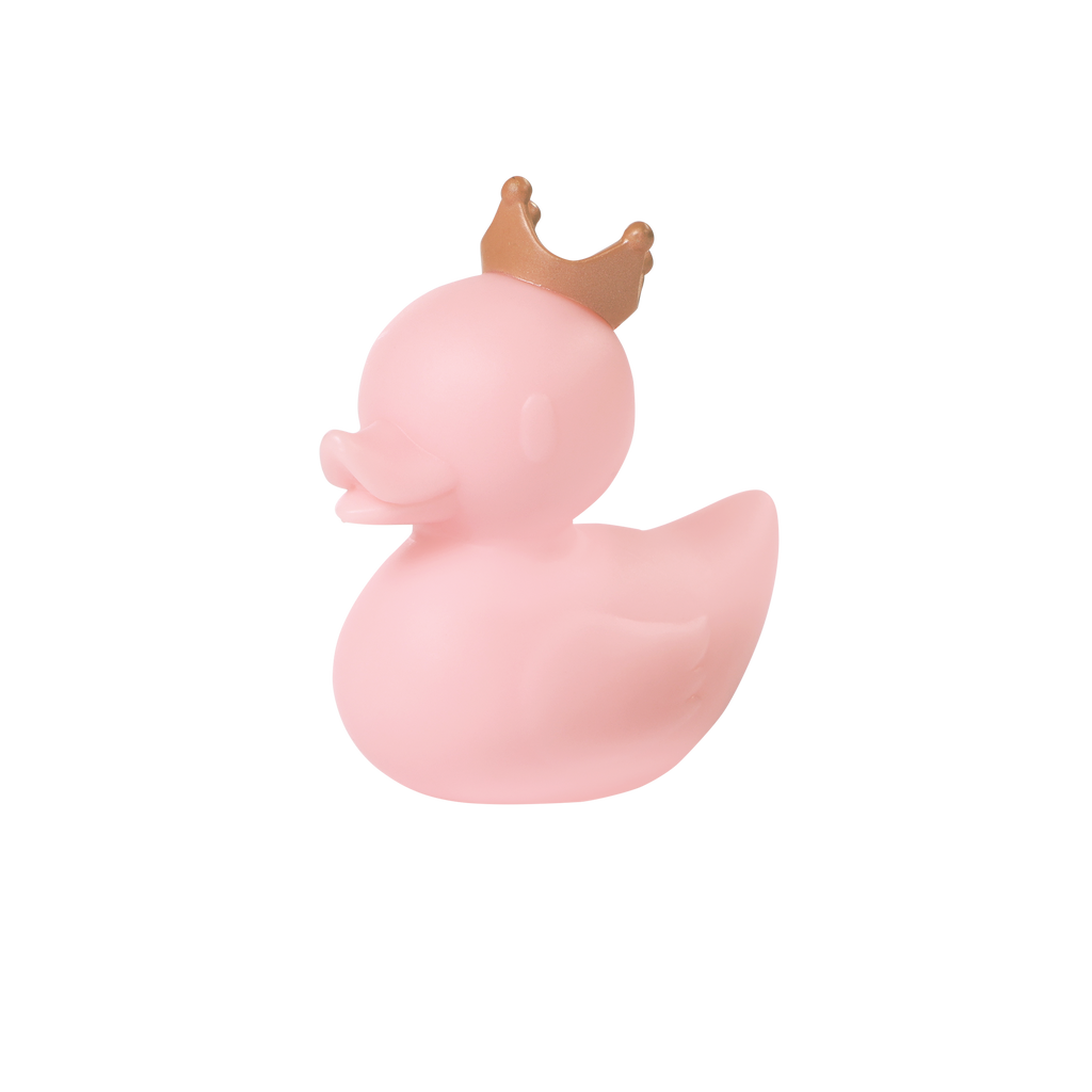 Plush Bath Doll with Blonde Hair and pink rubber ducky