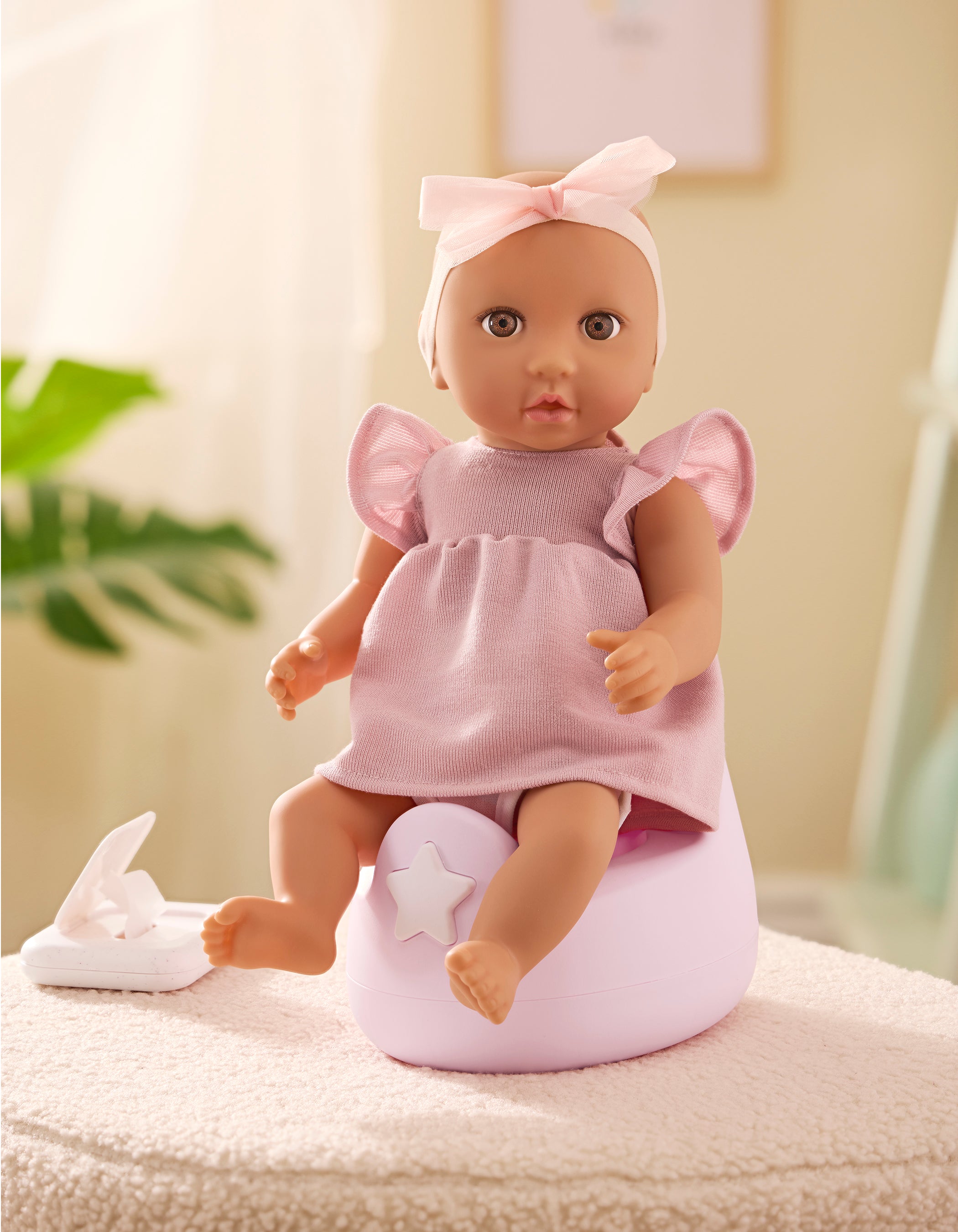 Pink Baby Doll Potty Set
