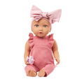 LullaBaby doll in pink romper