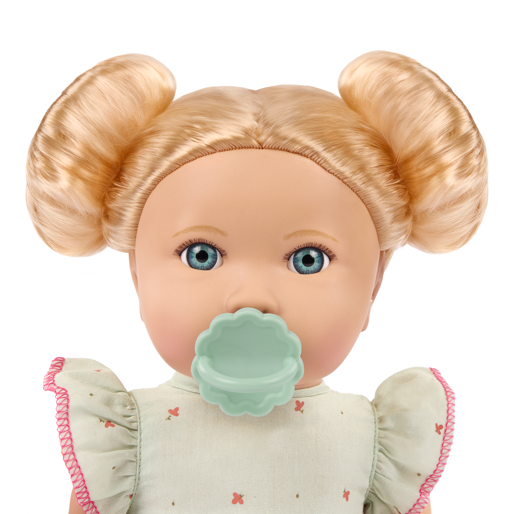 LullaBaby doll with blonde hair and blue outfit