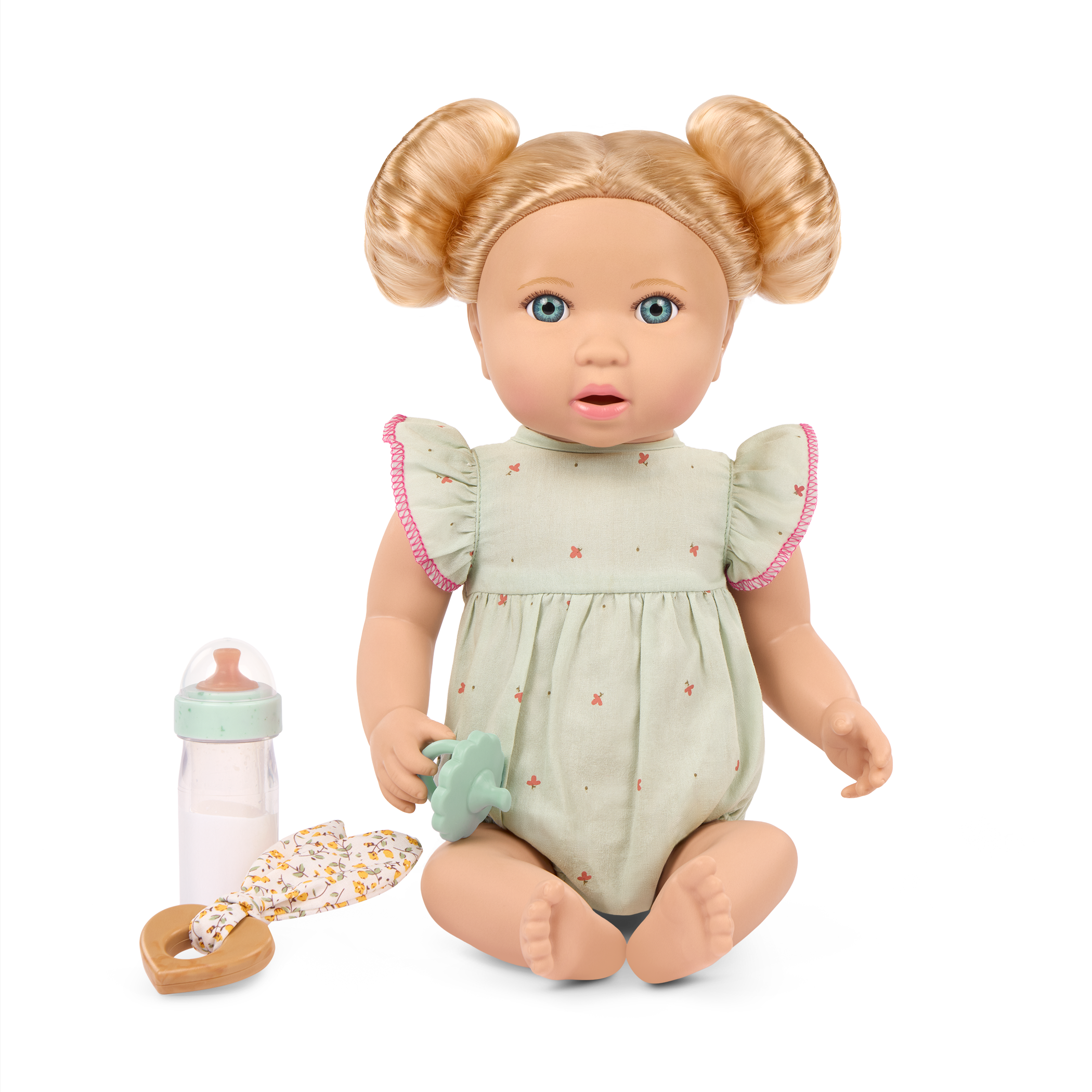 LullaBaby doll with blonde hair and blue outfit