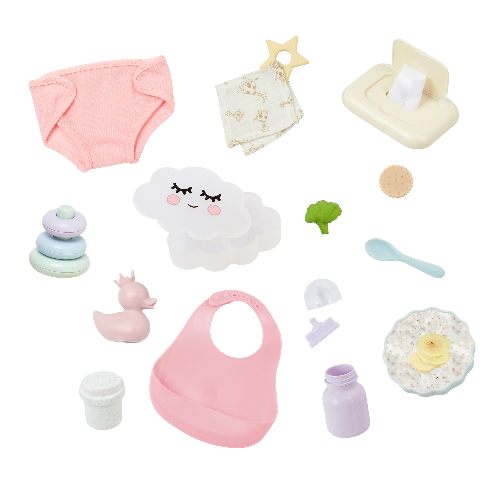 LullaBaby Doll Care & Feeding Set