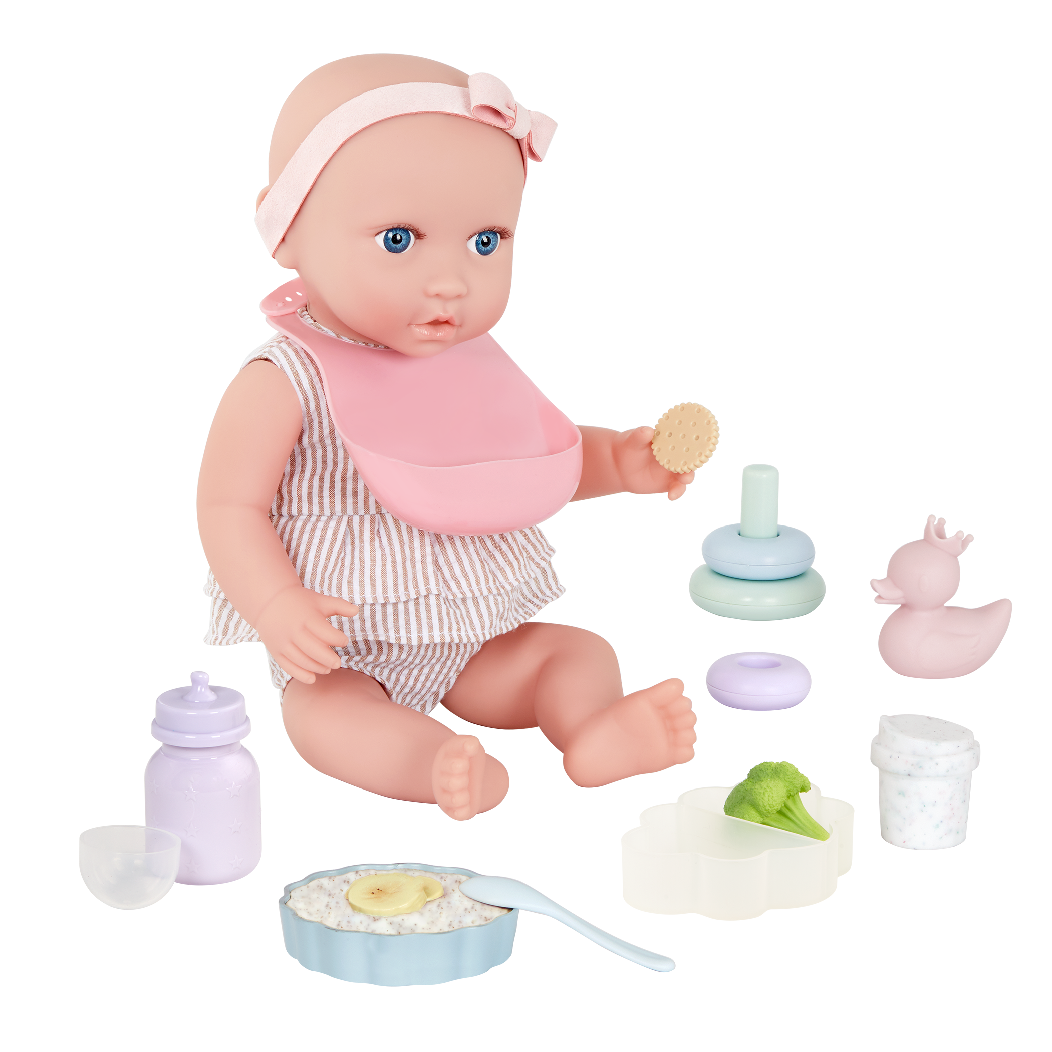 LullaBaby Doll Care & Feeding Set