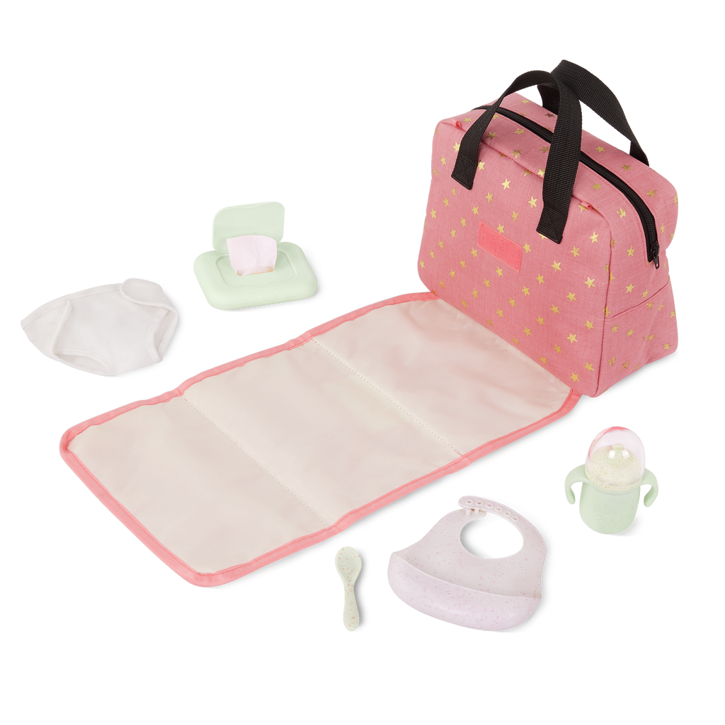 LullaBaby Doll Diaper Bag Set