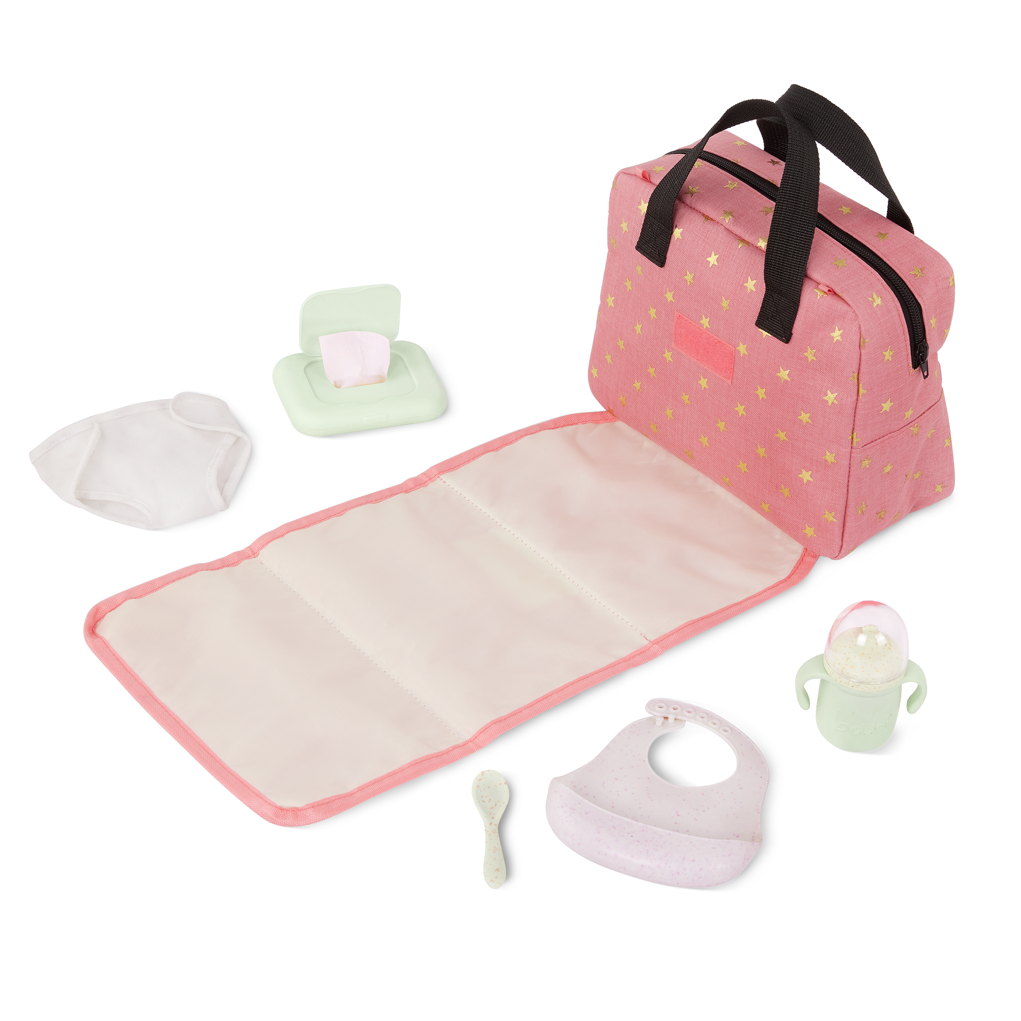 LullaBaby Doll Diaper Bag Set