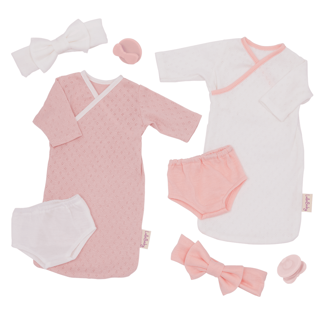 LullaBaby Doll Sleep Sacks Outfit