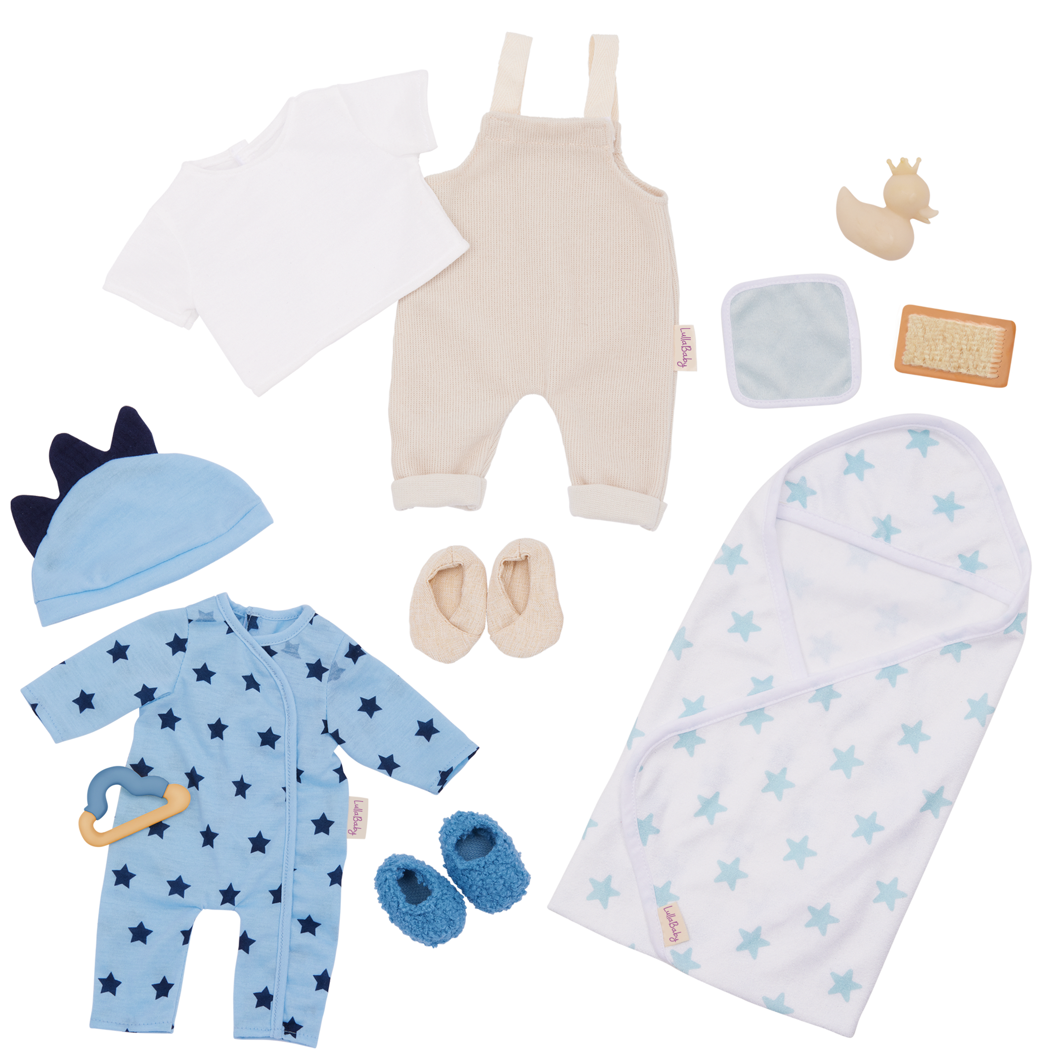 LullaBaby Boy Doll Clothing Set
