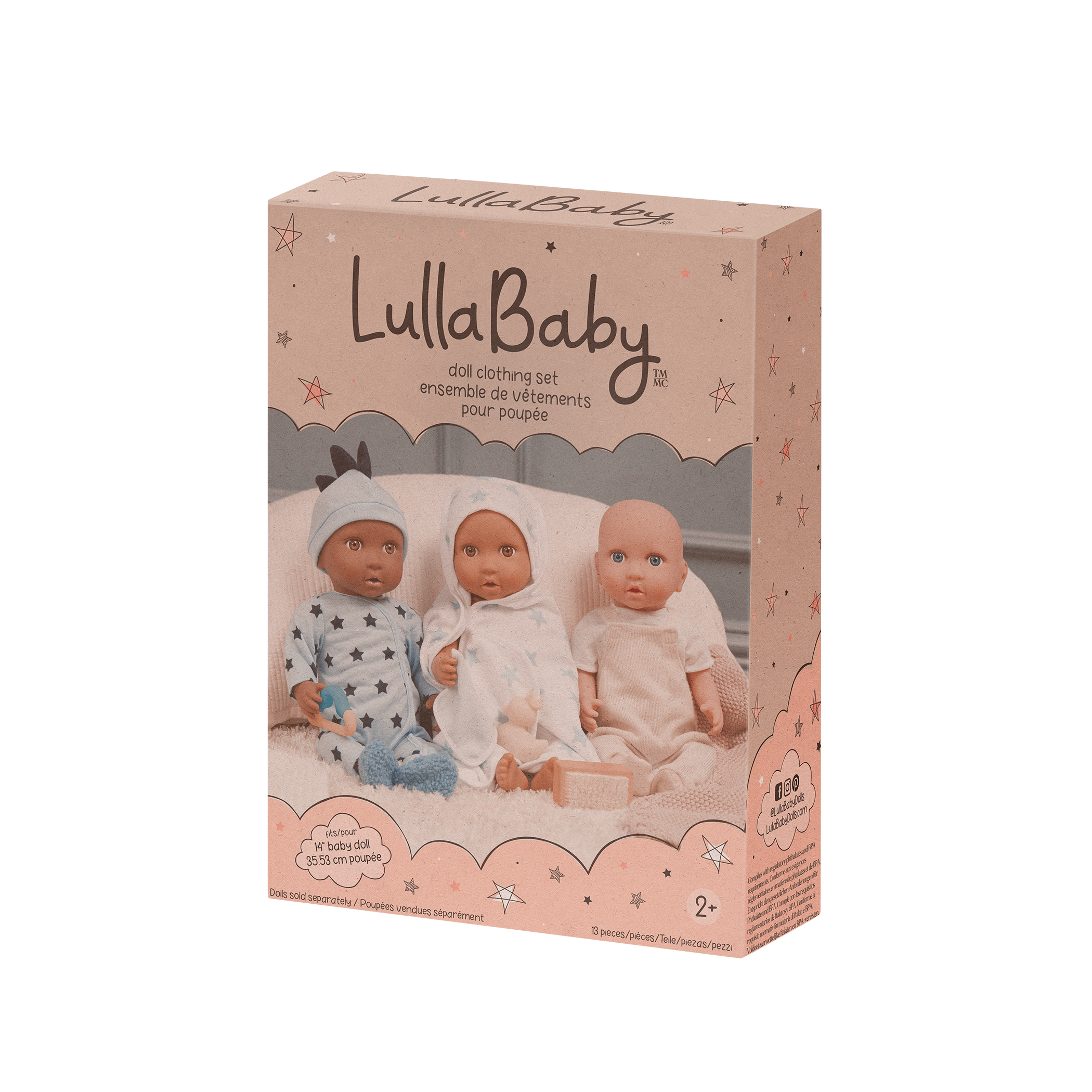 LullaBaby Boy Doll Clothing Set