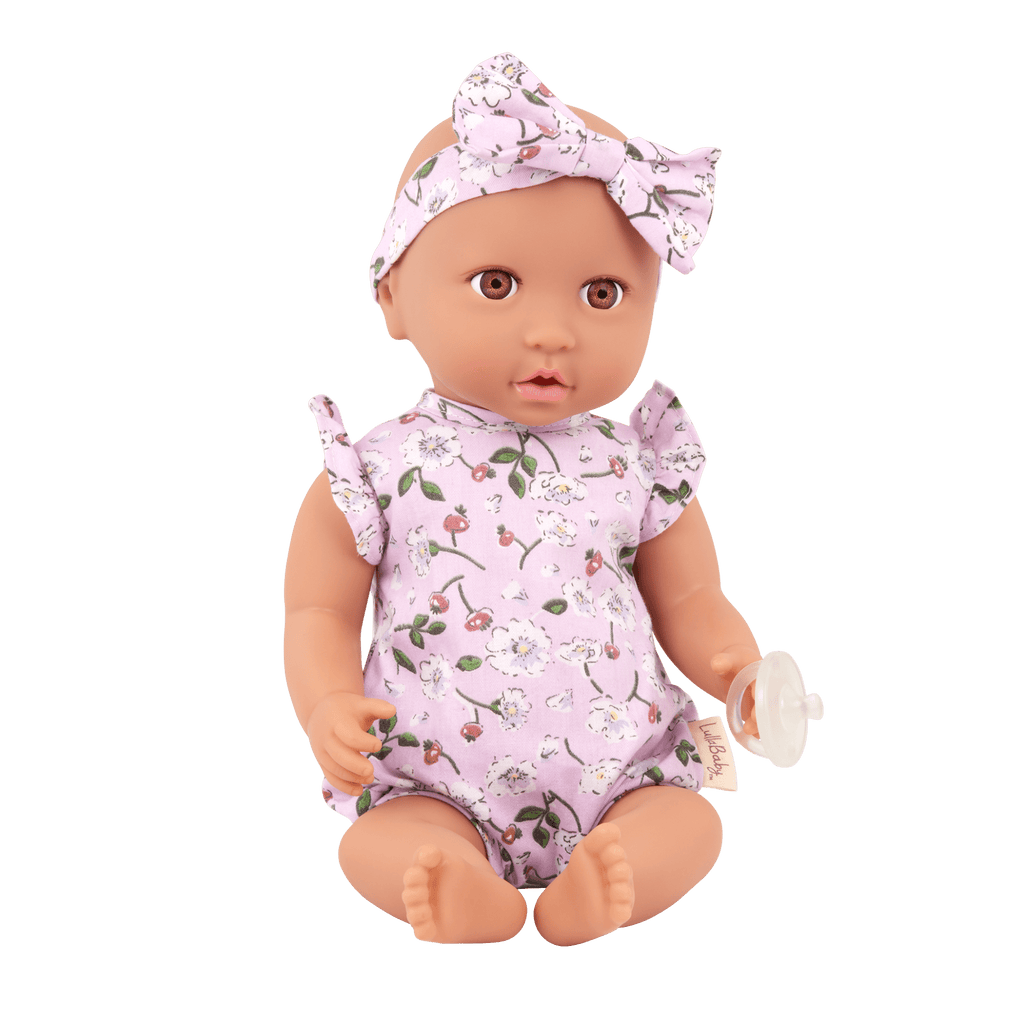LullaBaby Doll & Plush Bassinet Set