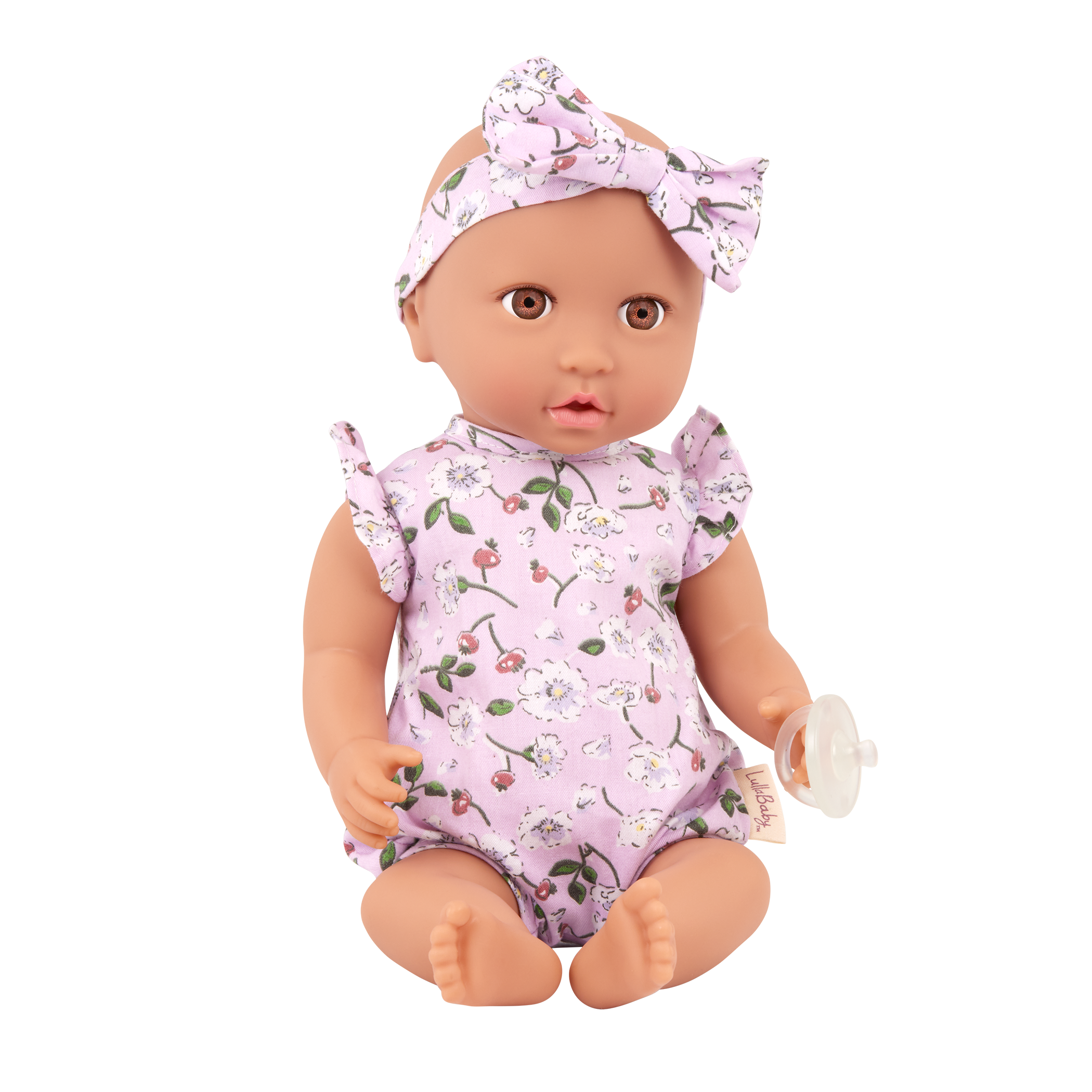 LullaBaby Doll & Plush Bassinet Set