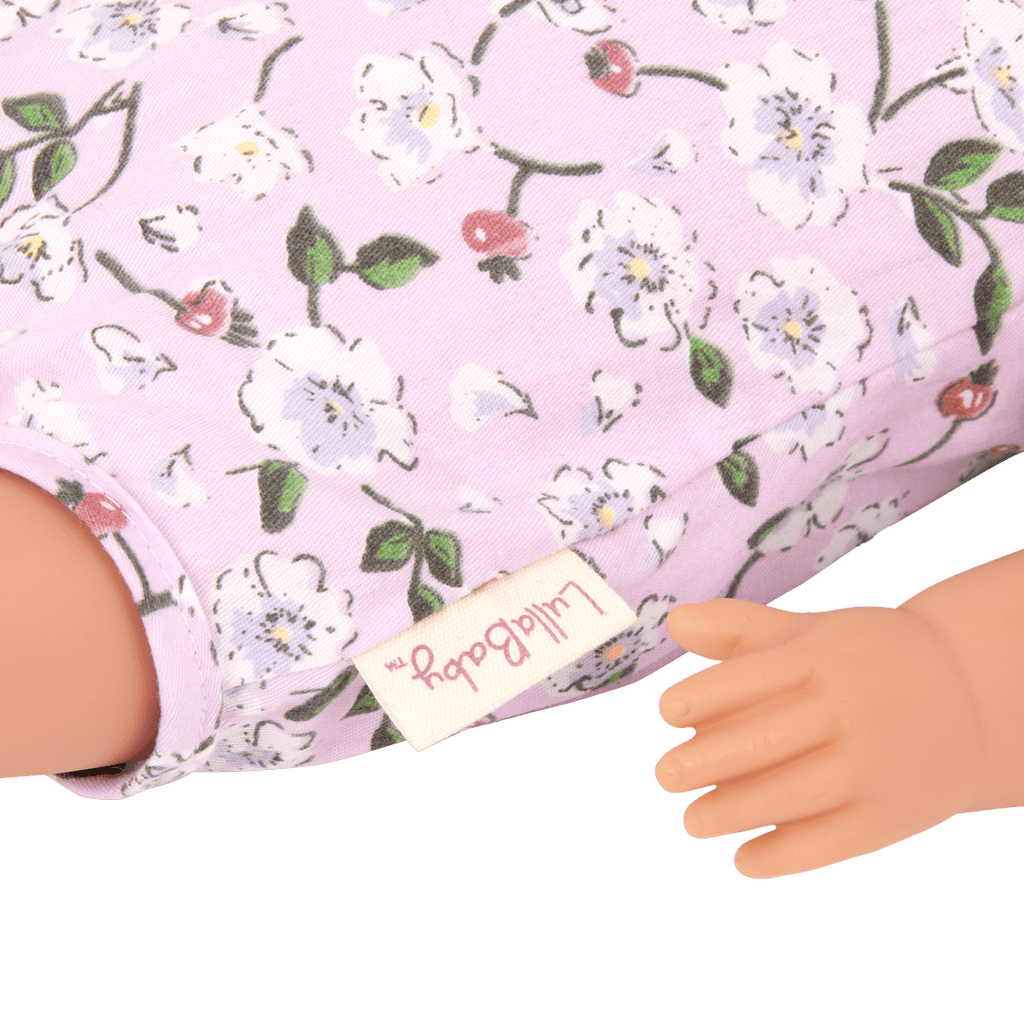 LullaBaby Doll & Plush Bassinet Set