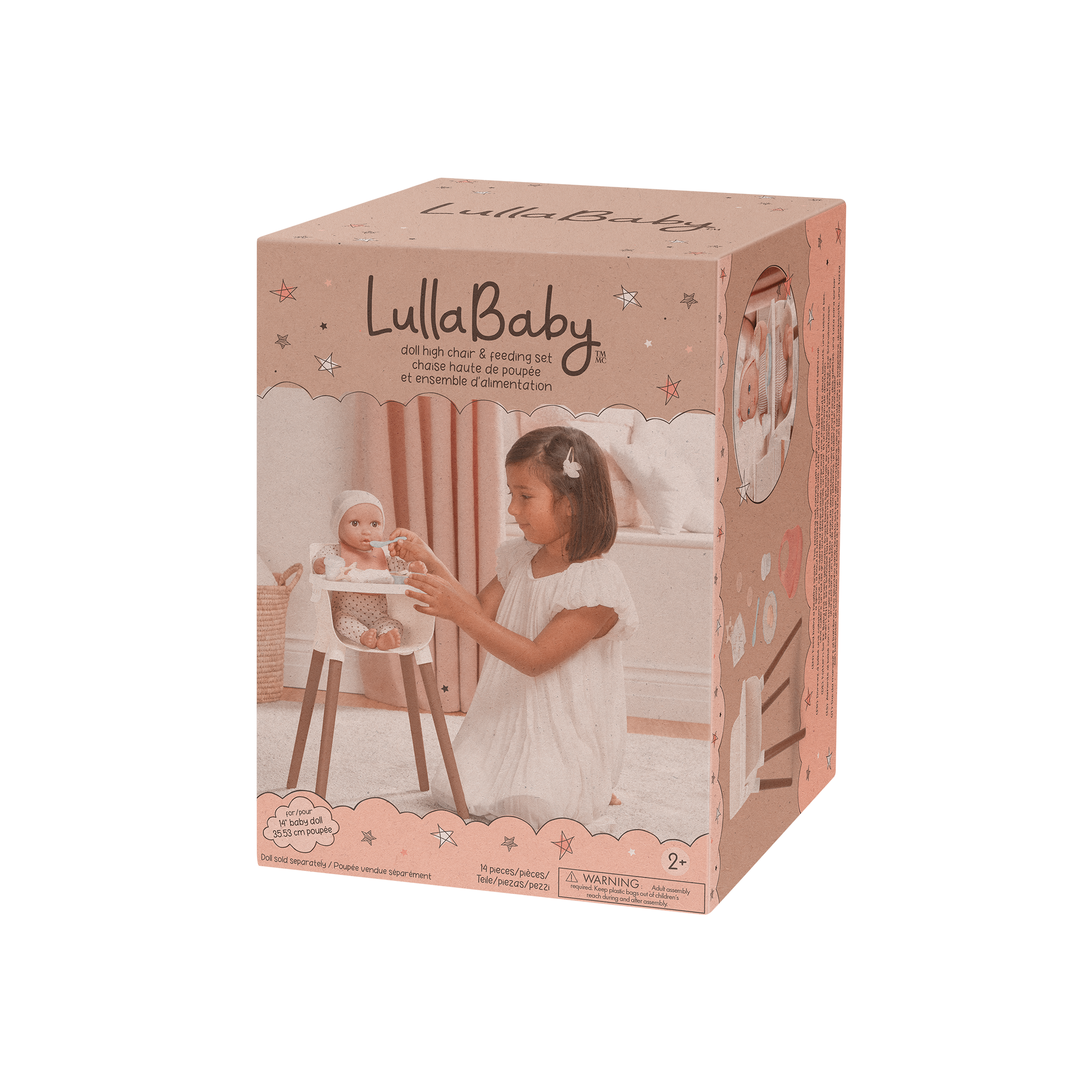 LullaBaby Doll High Chair & Feeding Set