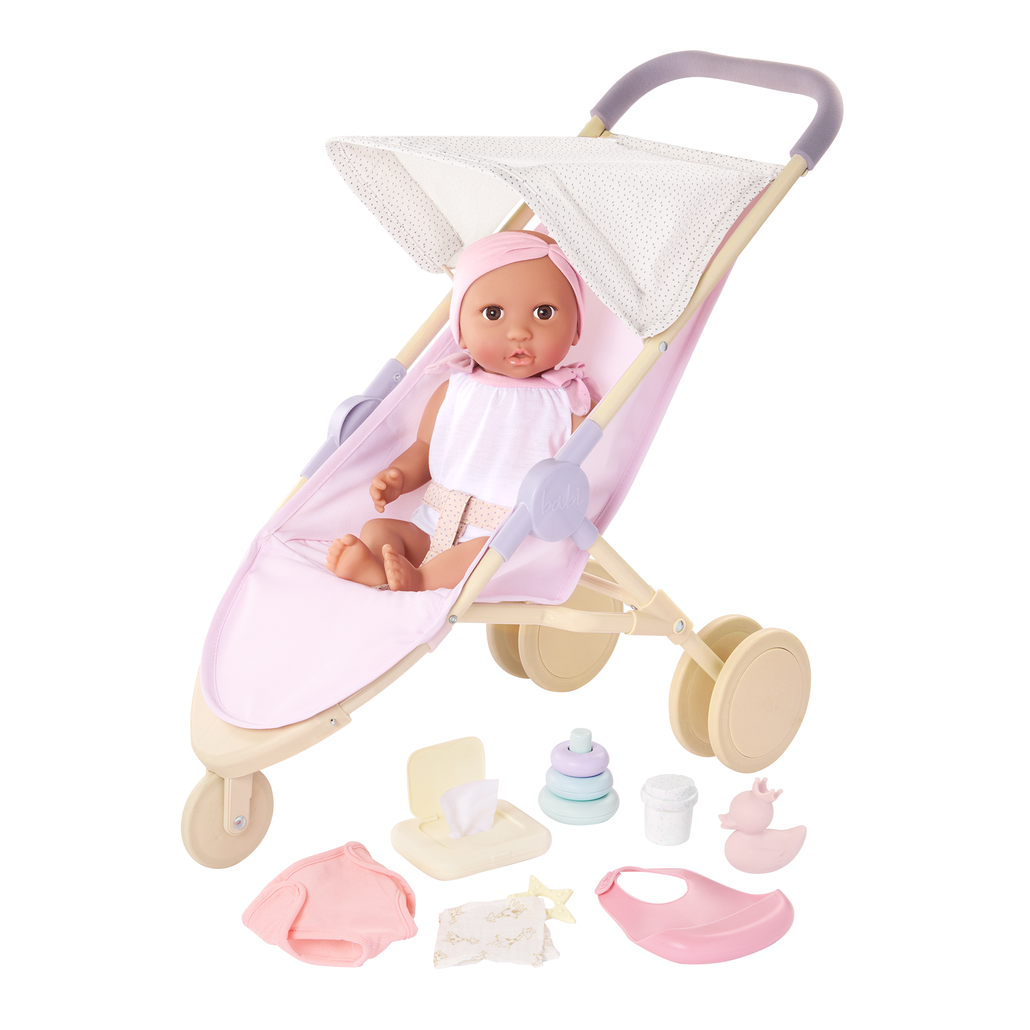 Baby Doll & Jogging Stroller Set